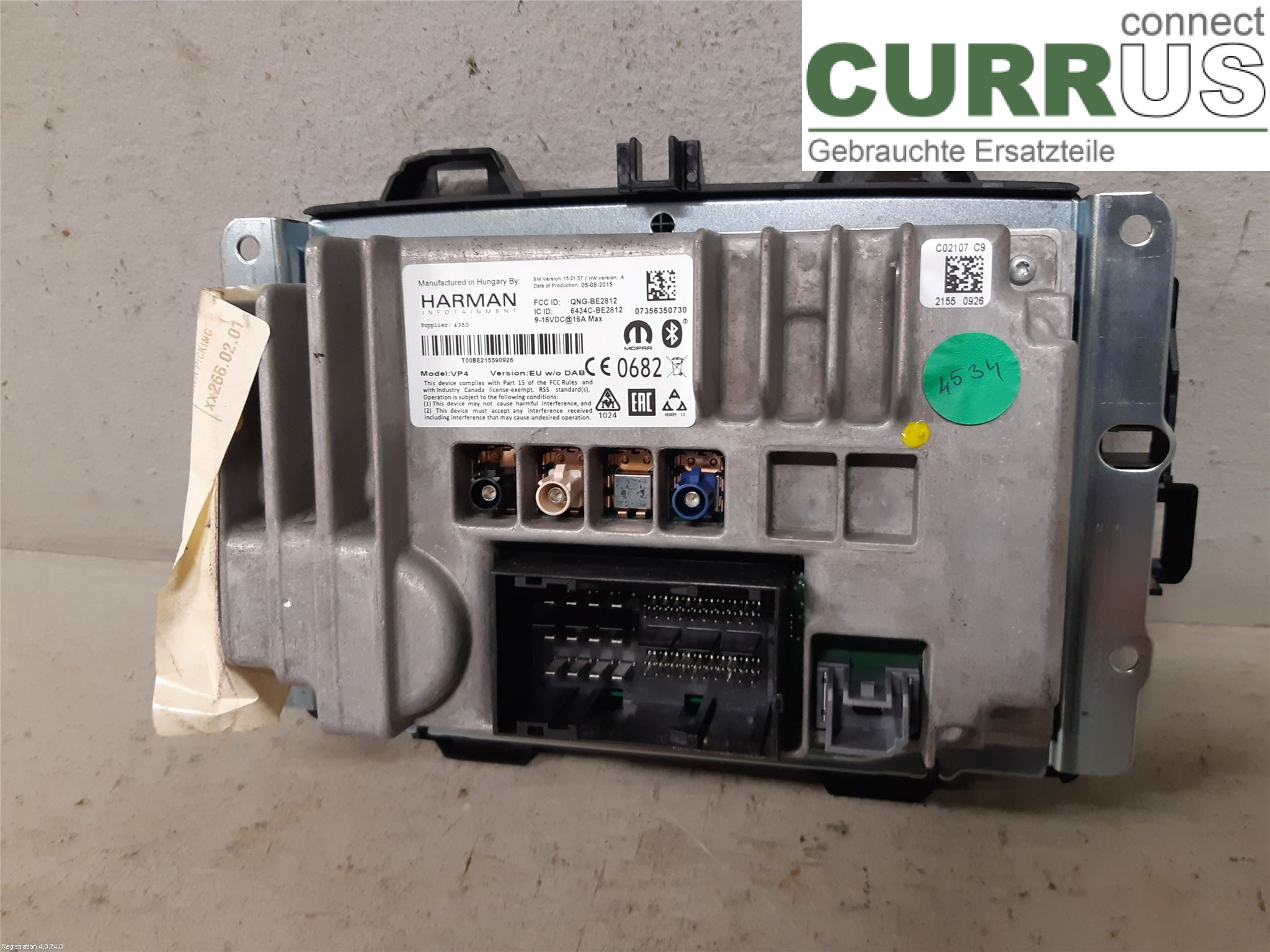 JEEP RENEGADE Radio CD / Multimedia panel 735655937 55263087