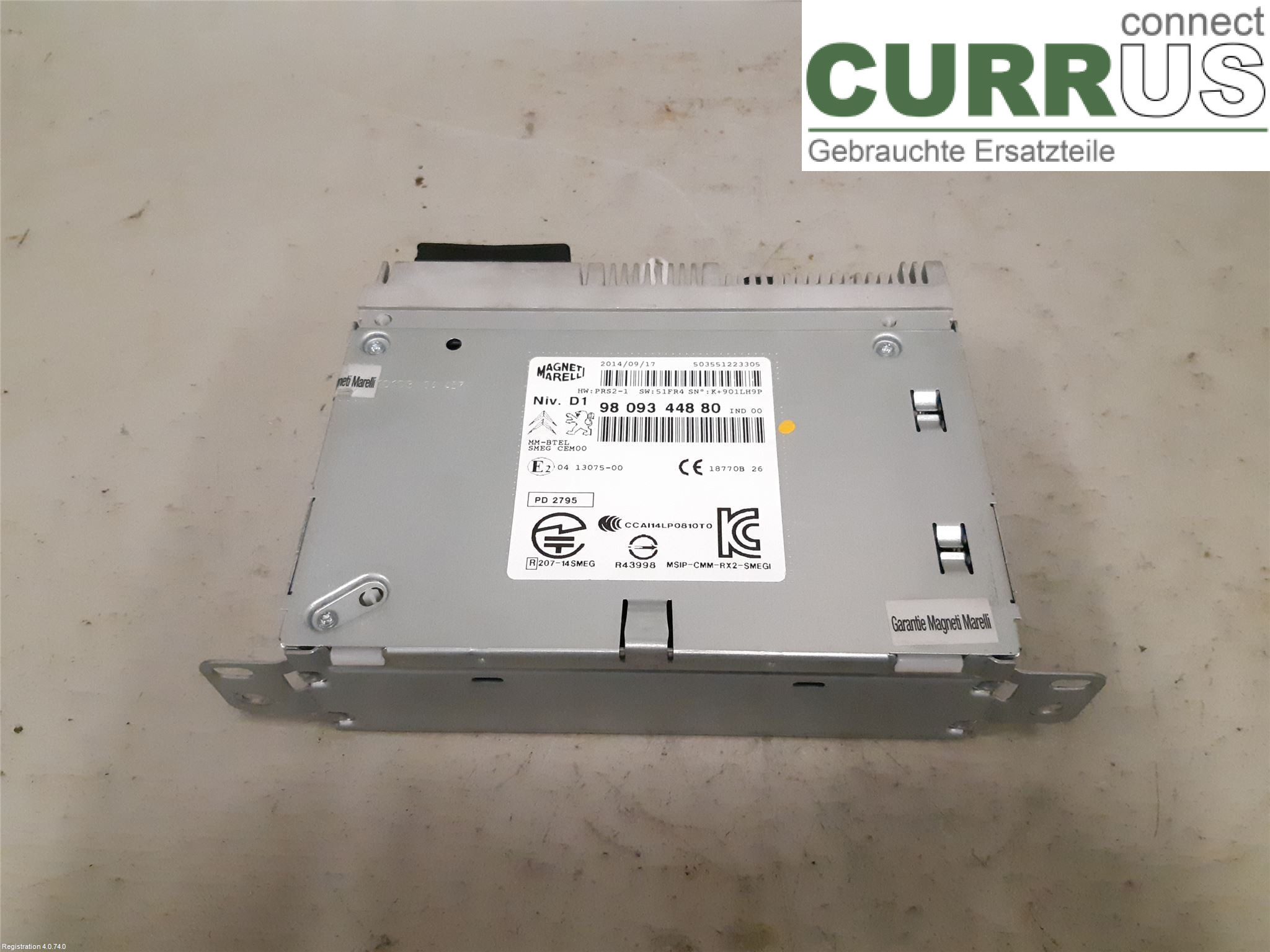 CITROEN C4 GRAND PICASSO 14-18 Radio CD /Multimediapanel 16 800 108 80 AHX