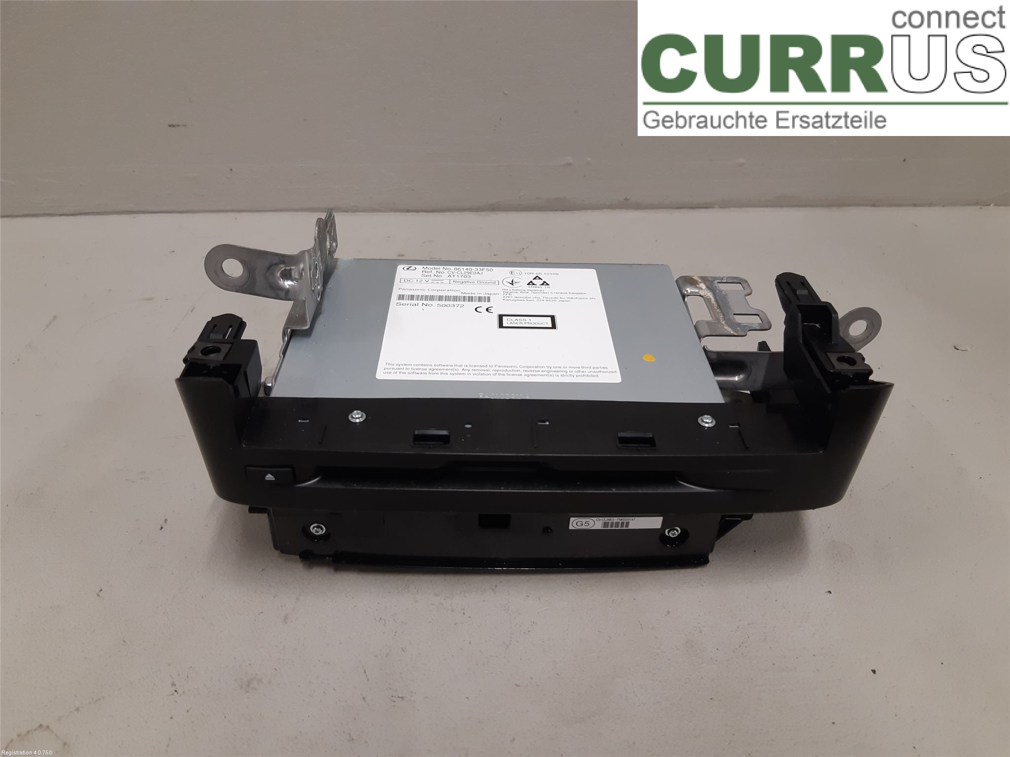 LEXUS ES 250/300/330 Radio CD / Multimedia panel 8614033F50 A25A-FXS