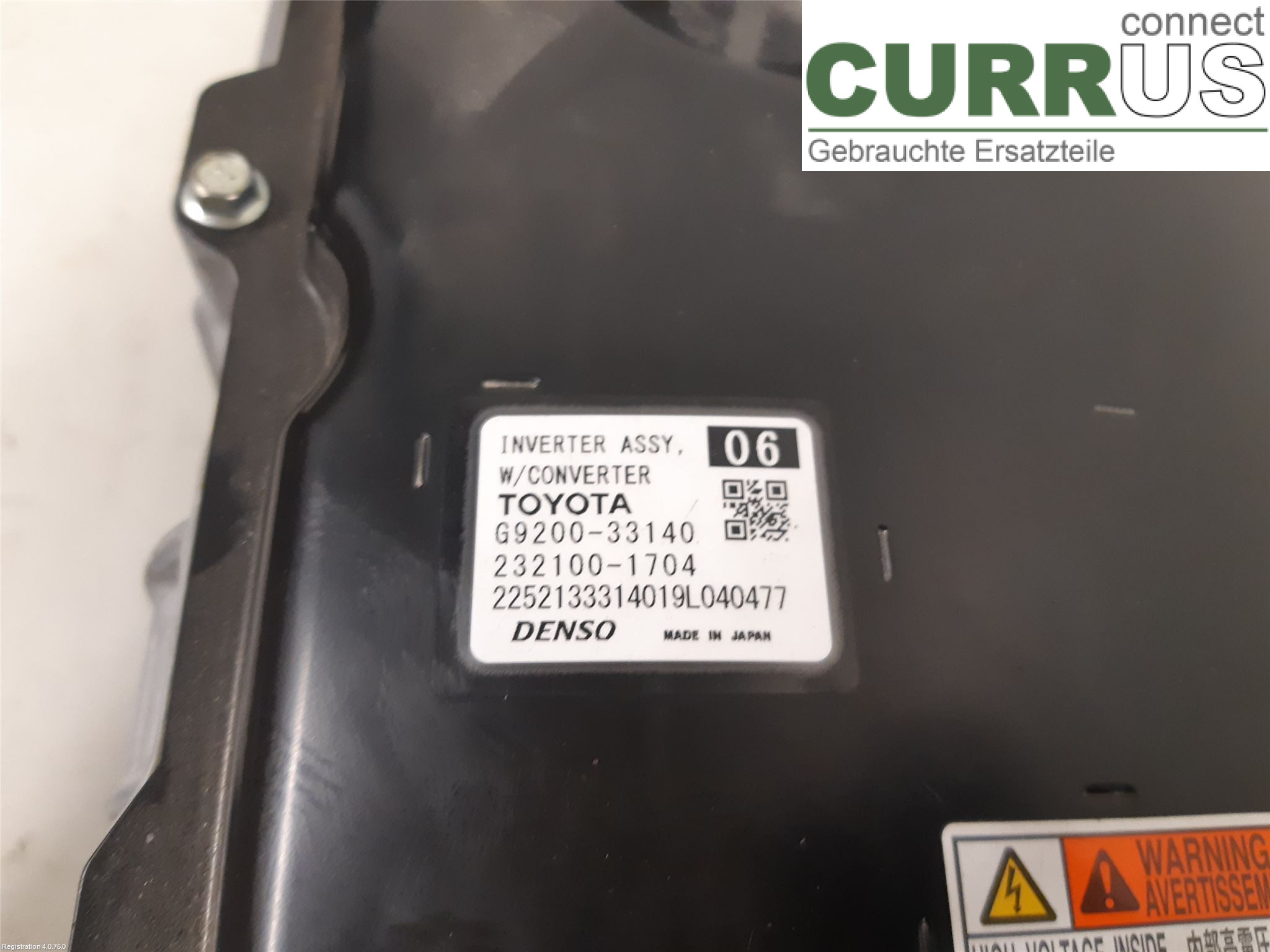 LEXUS ES 250/300/330 Converter / inverter - electric G92A033031 A25A-FXS