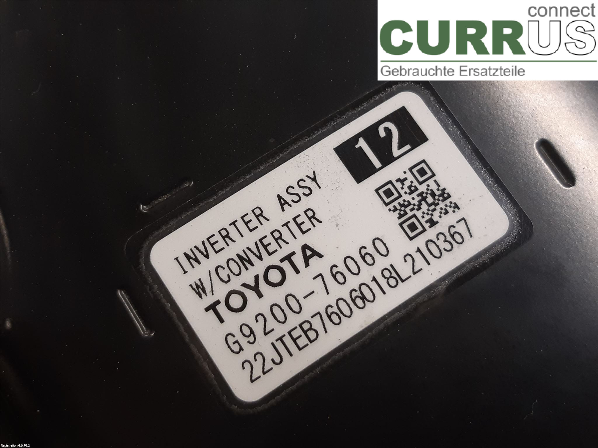 TOYOTA COROLLA 19- Converter / inverter - electric G9200-79045 M20A-FXS