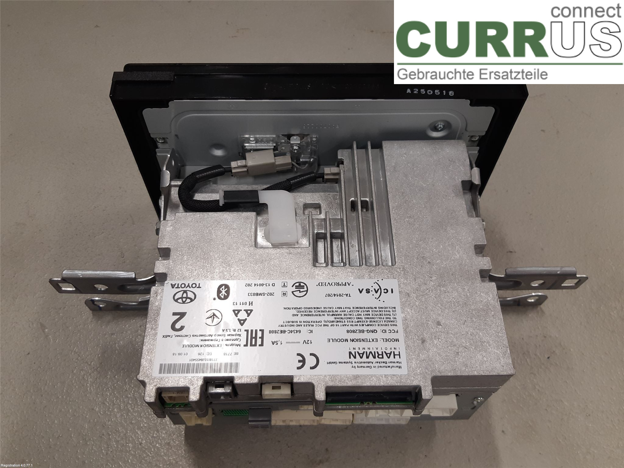TOYOTA AURIS      13-19 Radio CD / multimediepanel 86140-02380 2ZR-FXE
