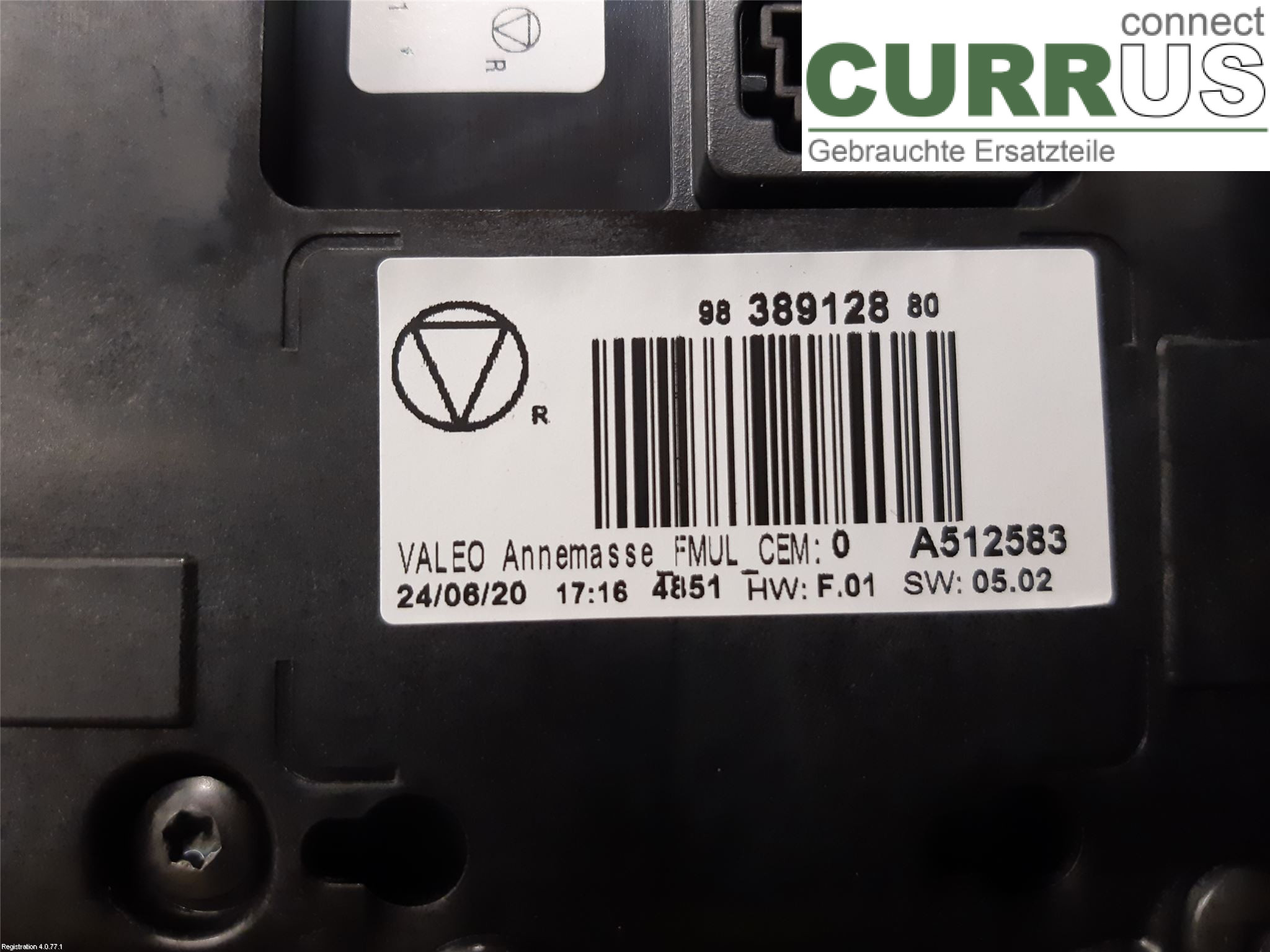 CITROEN C3 AIRCROSS 18-23 Radio CD /Multimediapanel 98 291 383 ZD HNP