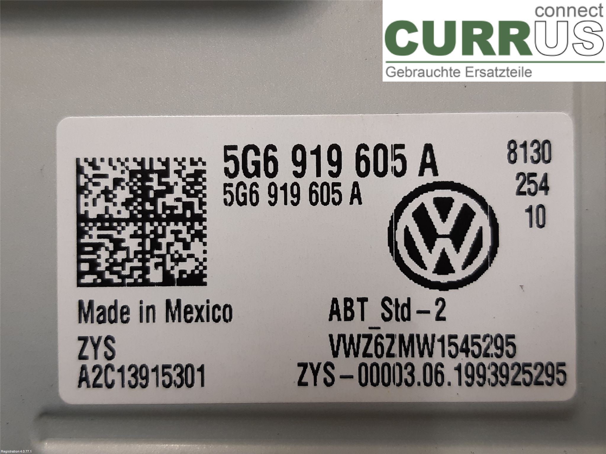 VW TIGUAN 16-24 Radio CD / Multimedia panel 5NN 919 605 A CUAA