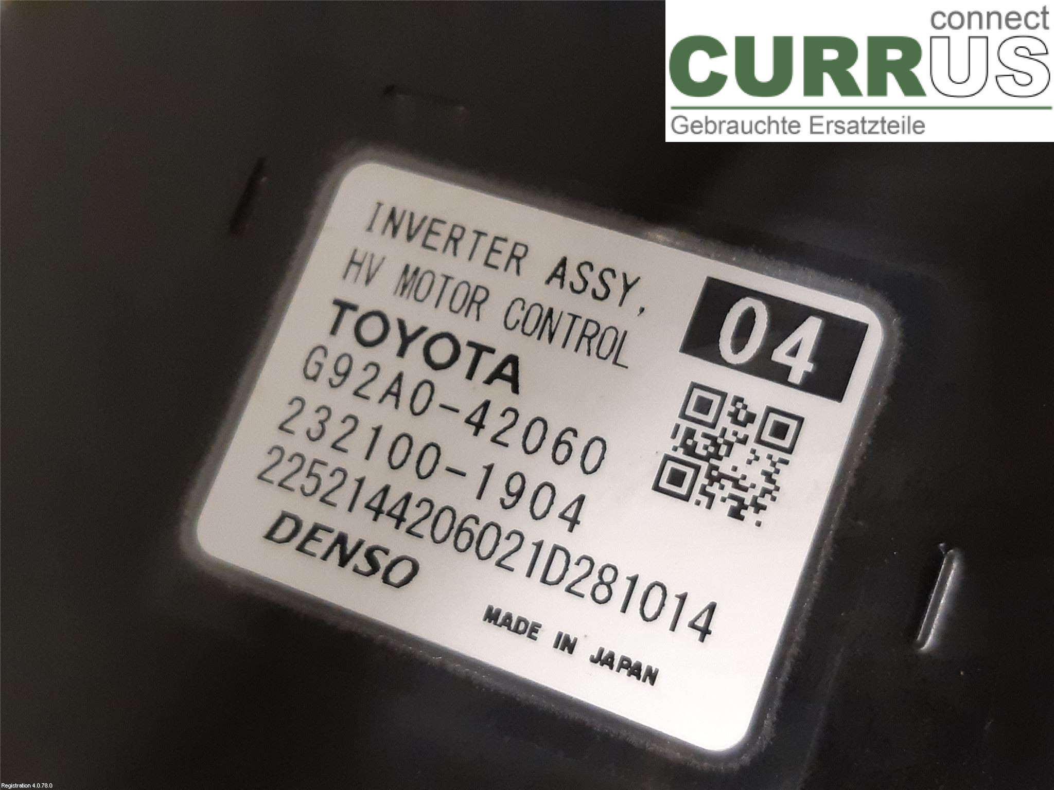 TOYOTA RAV4  19- Converter / inverter - electric G92A0-42070 A25A-FXS