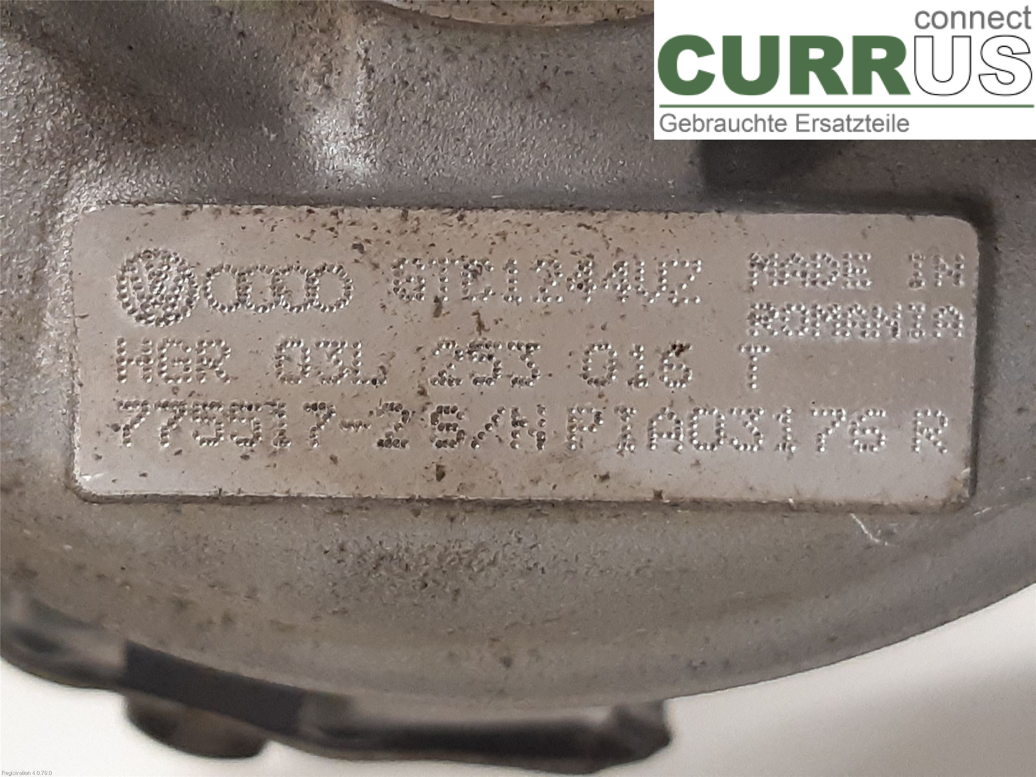 VW CADDY  11-15 Turbo charger 03L253016T CAYD