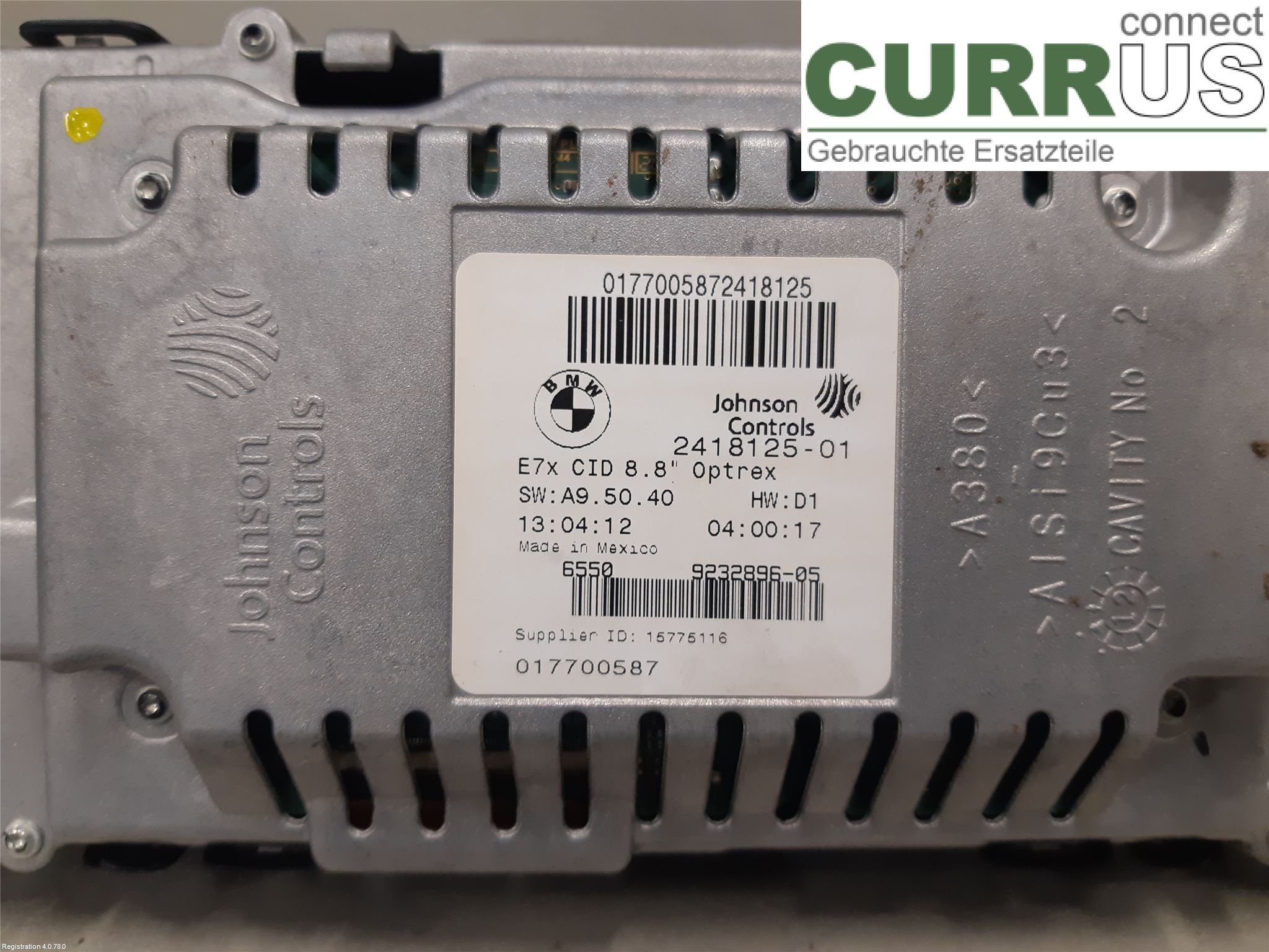BMW X5 E70    07-13 car-part-types.display 65509289580 N57-D30C