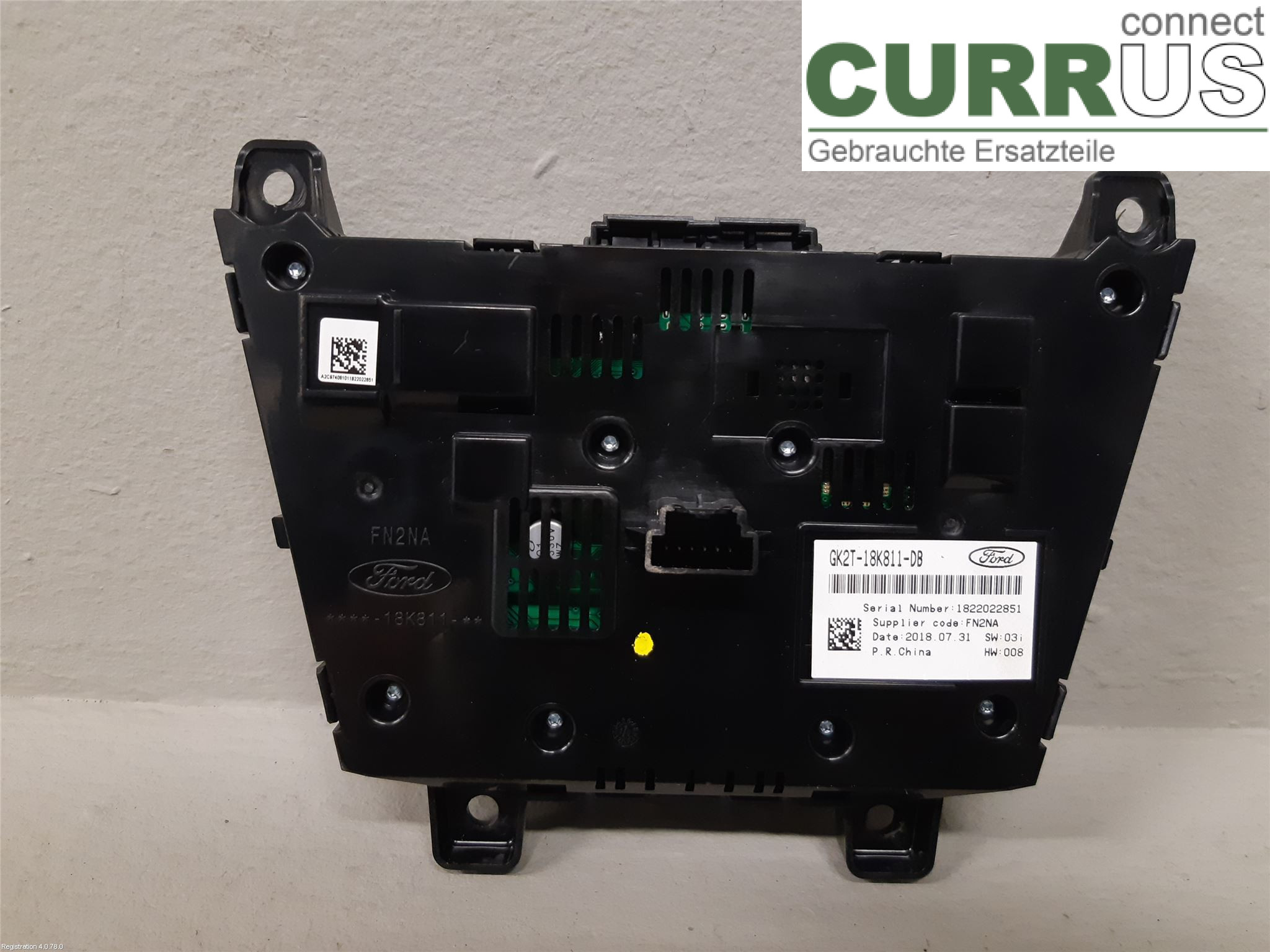 FORD TRANSIT SKÅP/BUSS 14- Radio-CD-/Multimedia-Panel 2010918 YNF6