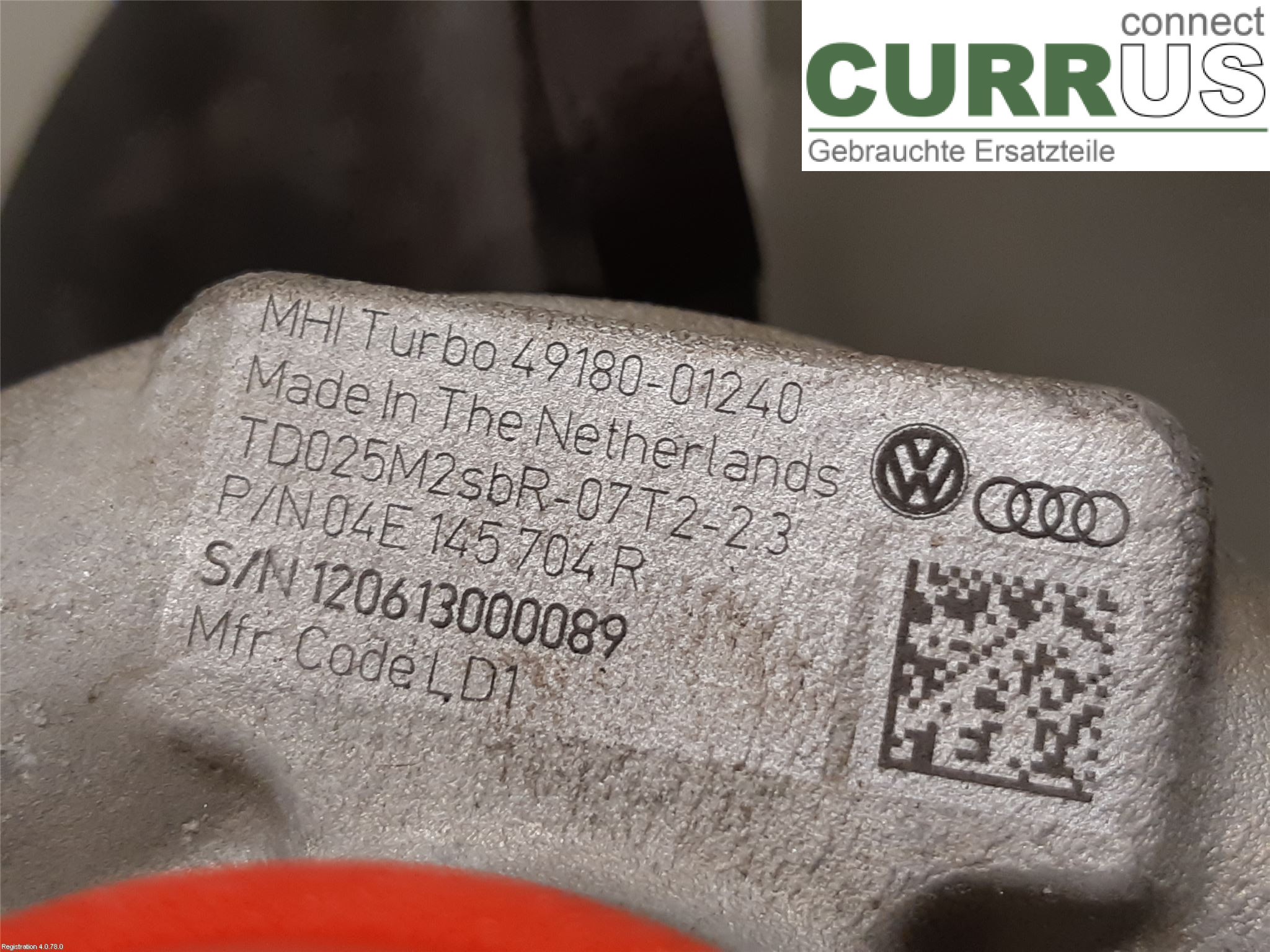 VW GOLF / E-GOLF VII   13-20 Turbo charger 04E 145 721 R CPVA