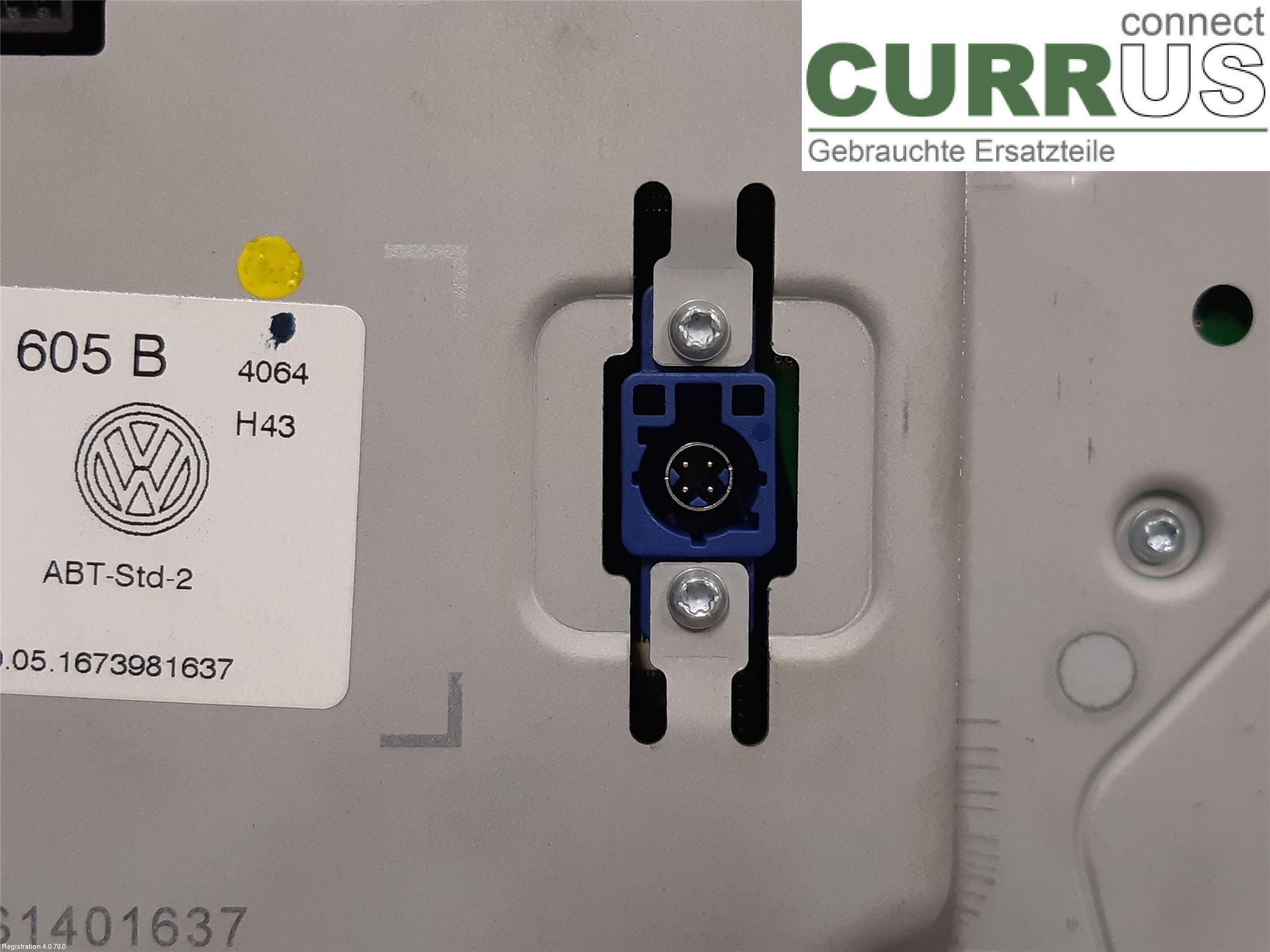 VW GOLF / E-GOLF VII 13-20 Radio CD / Multimedia panel 3G0919605B CJXC
