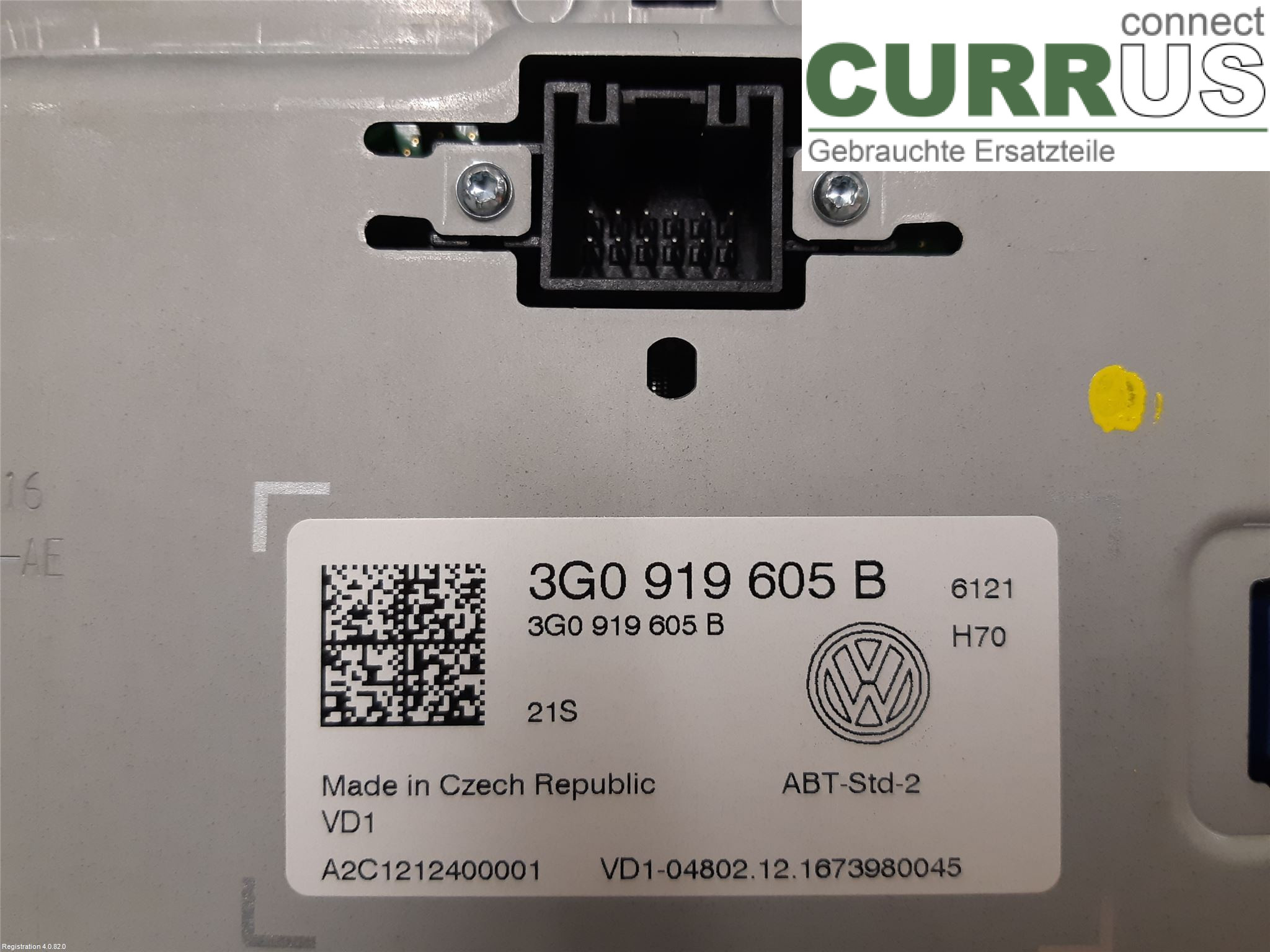 VW GOLF / E-GOLF VII   13-20 Radio CD / Multimedia panel 3G0 919 605 B CZDA