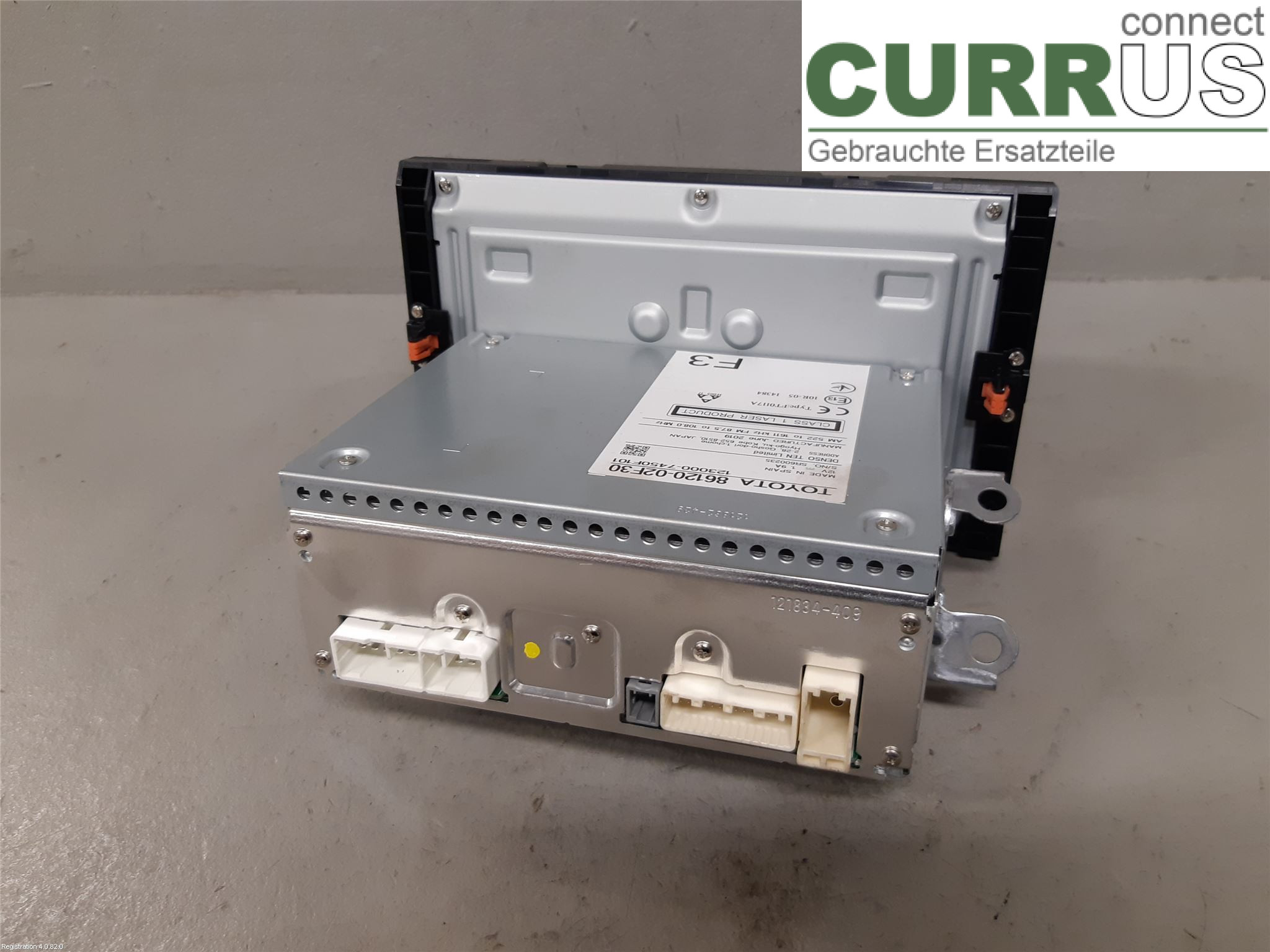 TOYOTA COROLLA 19- Radio CD / Multimedia panel 86120-02F30 2ZR-FXE
