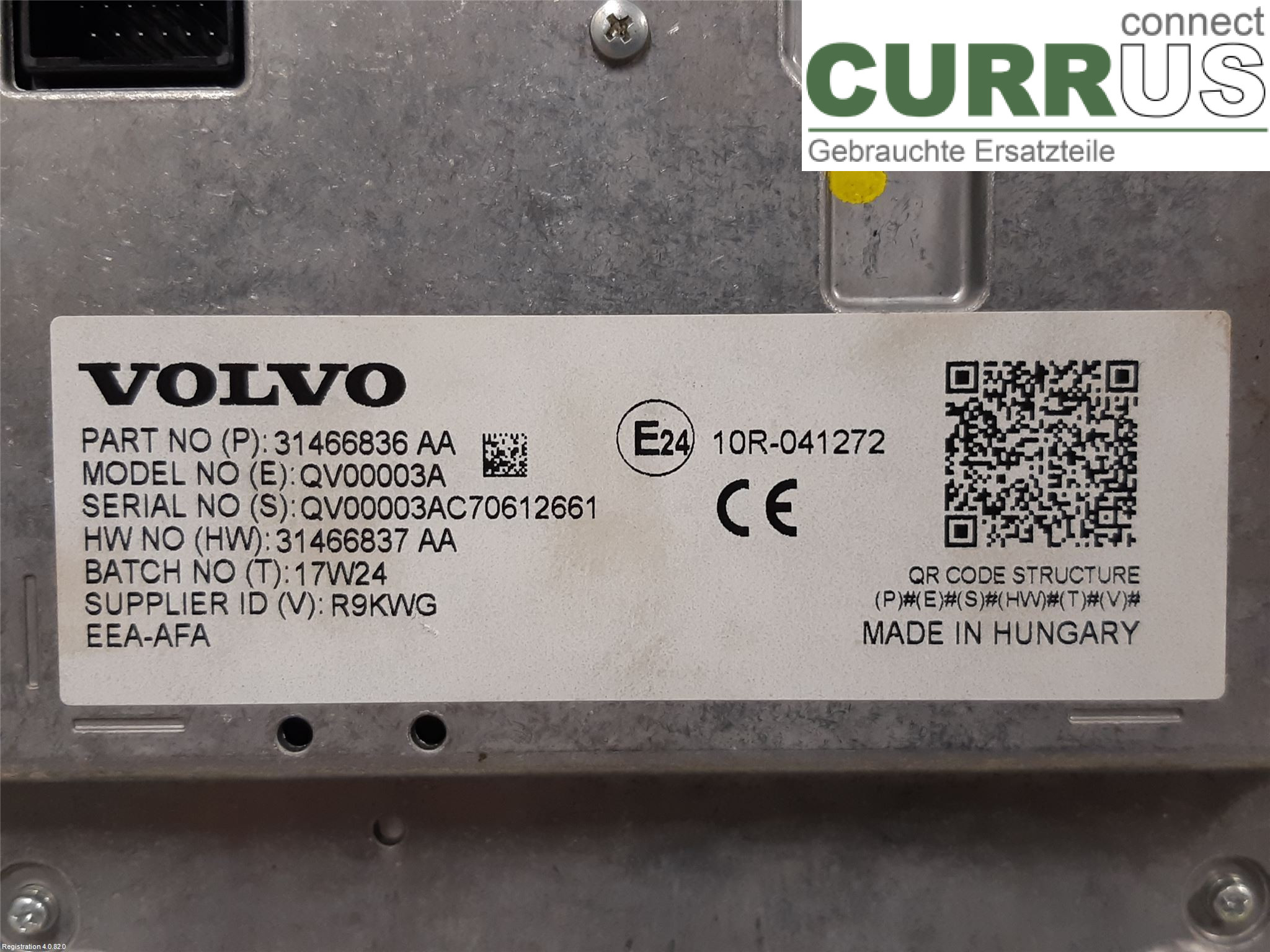 VOLVO V90 CROSS COUNTRY 17- Radio CD / Multimedia panel 36012820 D4204T14