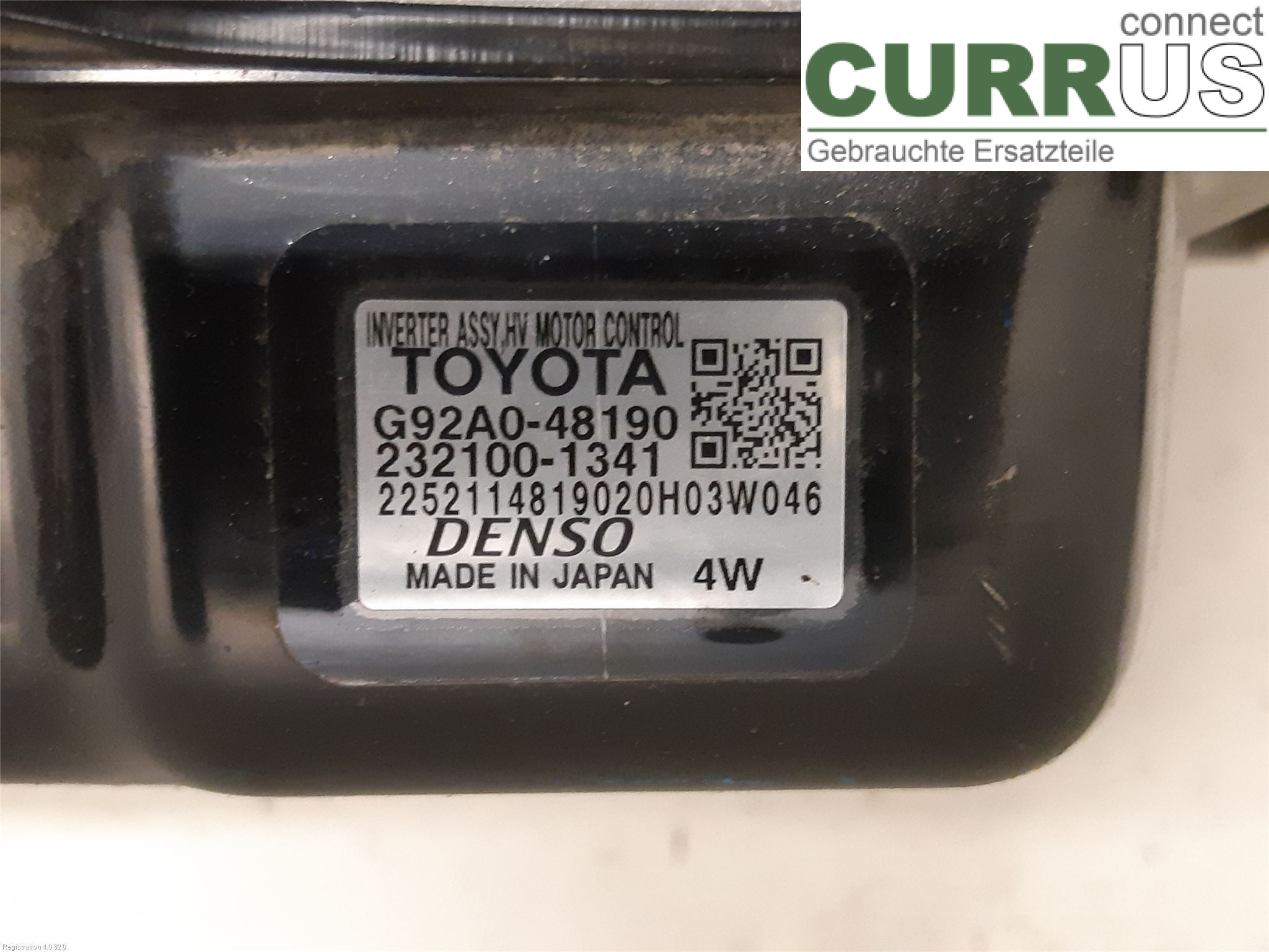 LEXUS RX AL20  16-22 Convertisseur / onduleur - électrique G92A0-48240 2GR-FXS