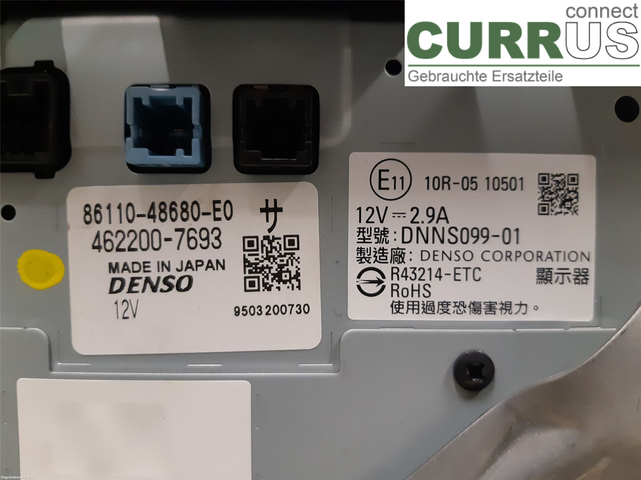 LEXUS RX AL20  16-22 Radio CD / panneau multimédia 86110-48680-E0 2GR-FXS