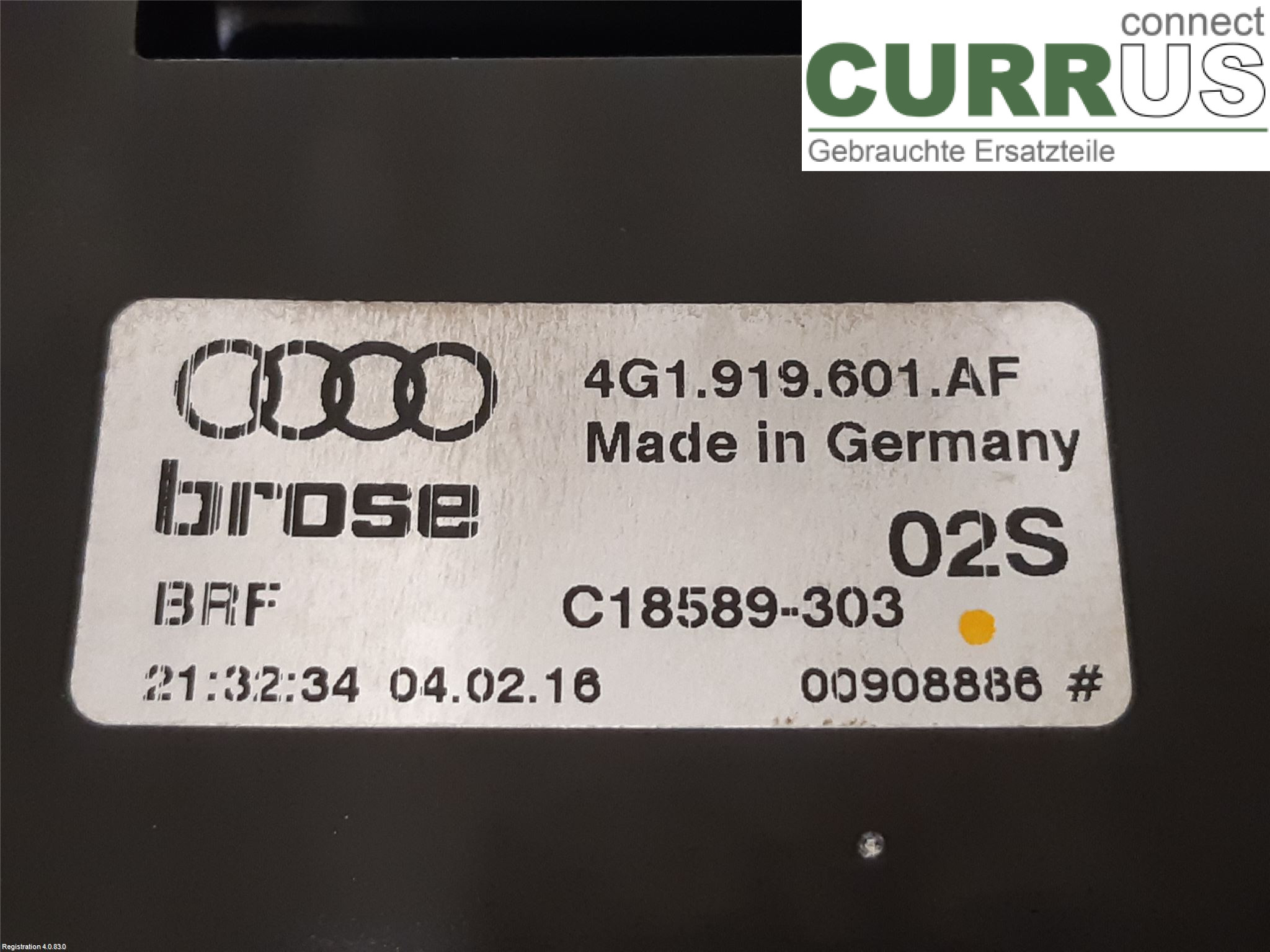 AUDI A6/S6 4G   11-18 Radio CD / Multimedia panel 4G5 919 607 E CWUB