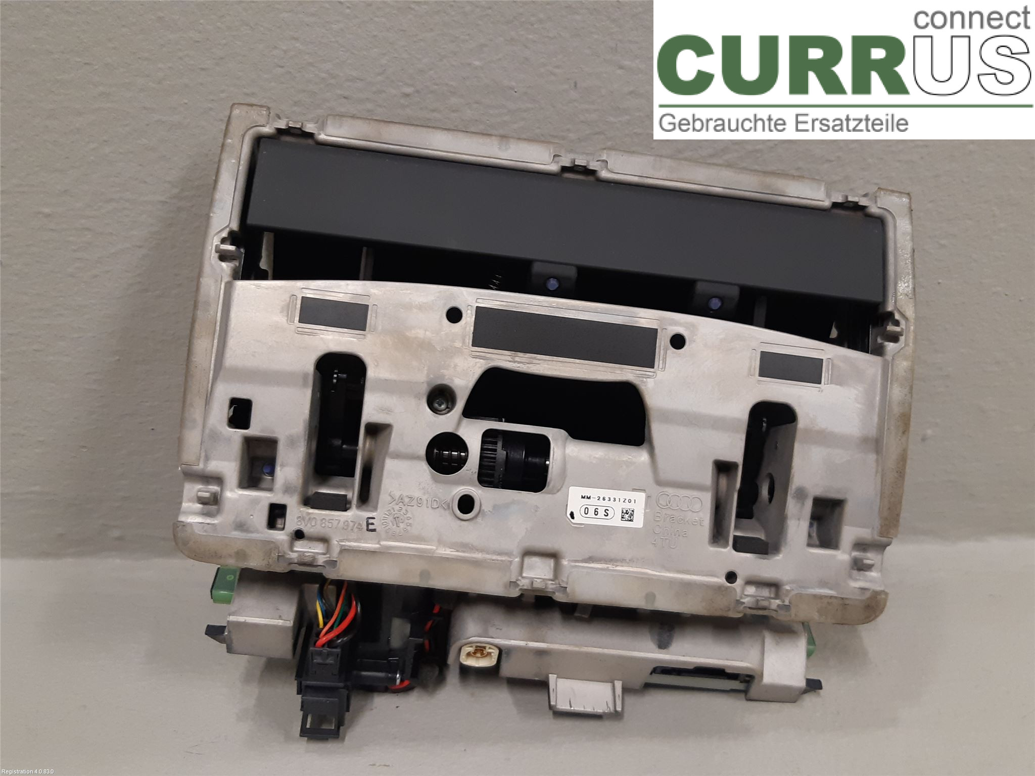 AUDI A3/S3 8V  13-20 Radio-CD-/Multimedia-Panel 8V0 857 273 M  6PS CRKB