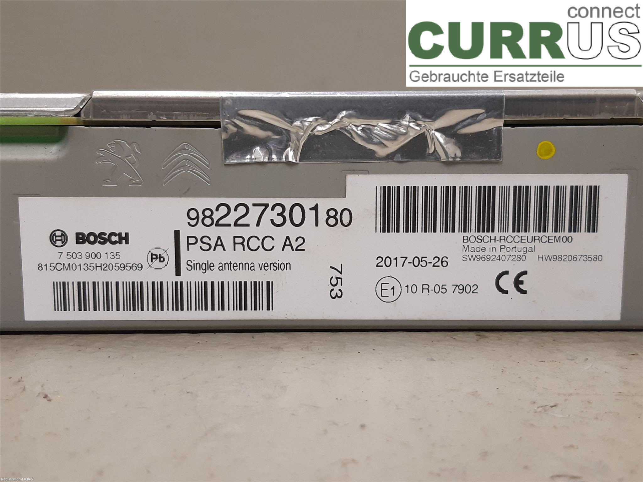PEUGEOT EXPERT  17- Radio CD / Multimedia panel 16 238 055 80 AHK