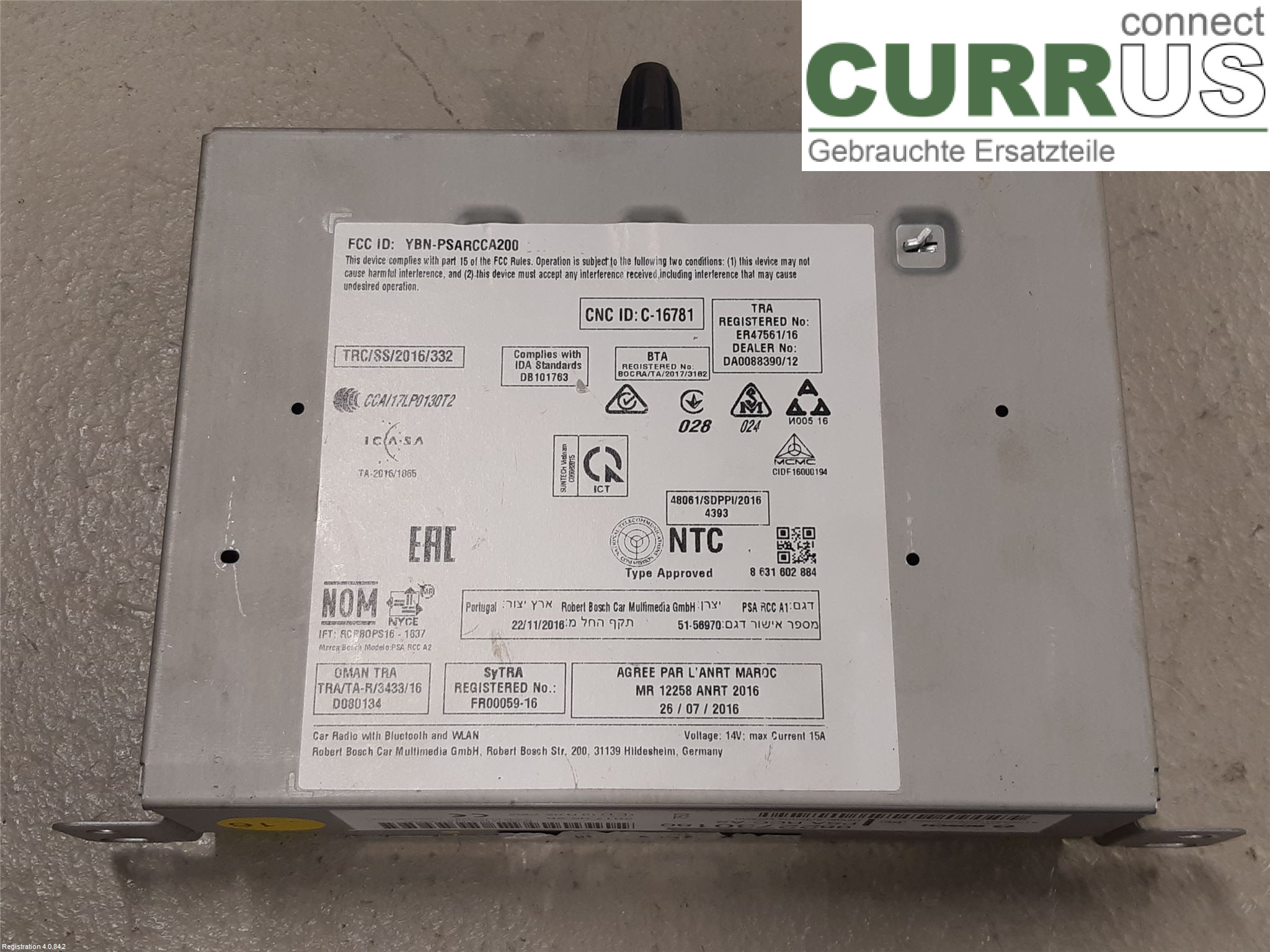 PEUGEOT EXPERT  17- Radio CD / Multimedia panel 16 238 055 80 AHK