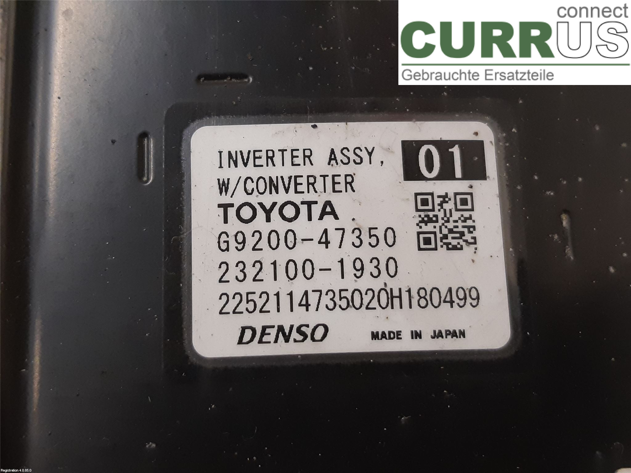 TOYOTA COROLLA 19- Converter / inverter - electric G9200-49135 2ZR-FXE