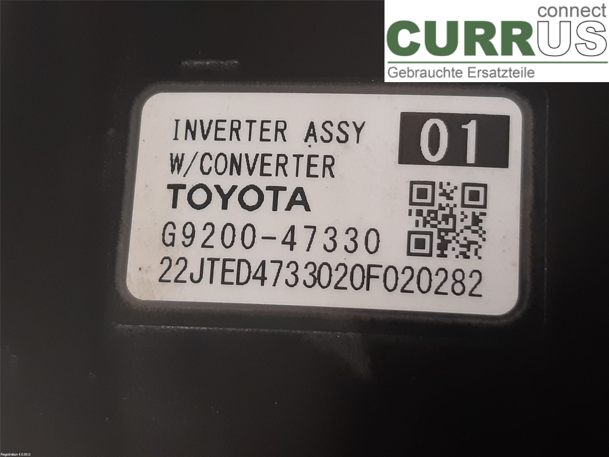 TOYOTA COROLLA 19- Converter / inverter - electric G9200-49135 2ZR-FXE
