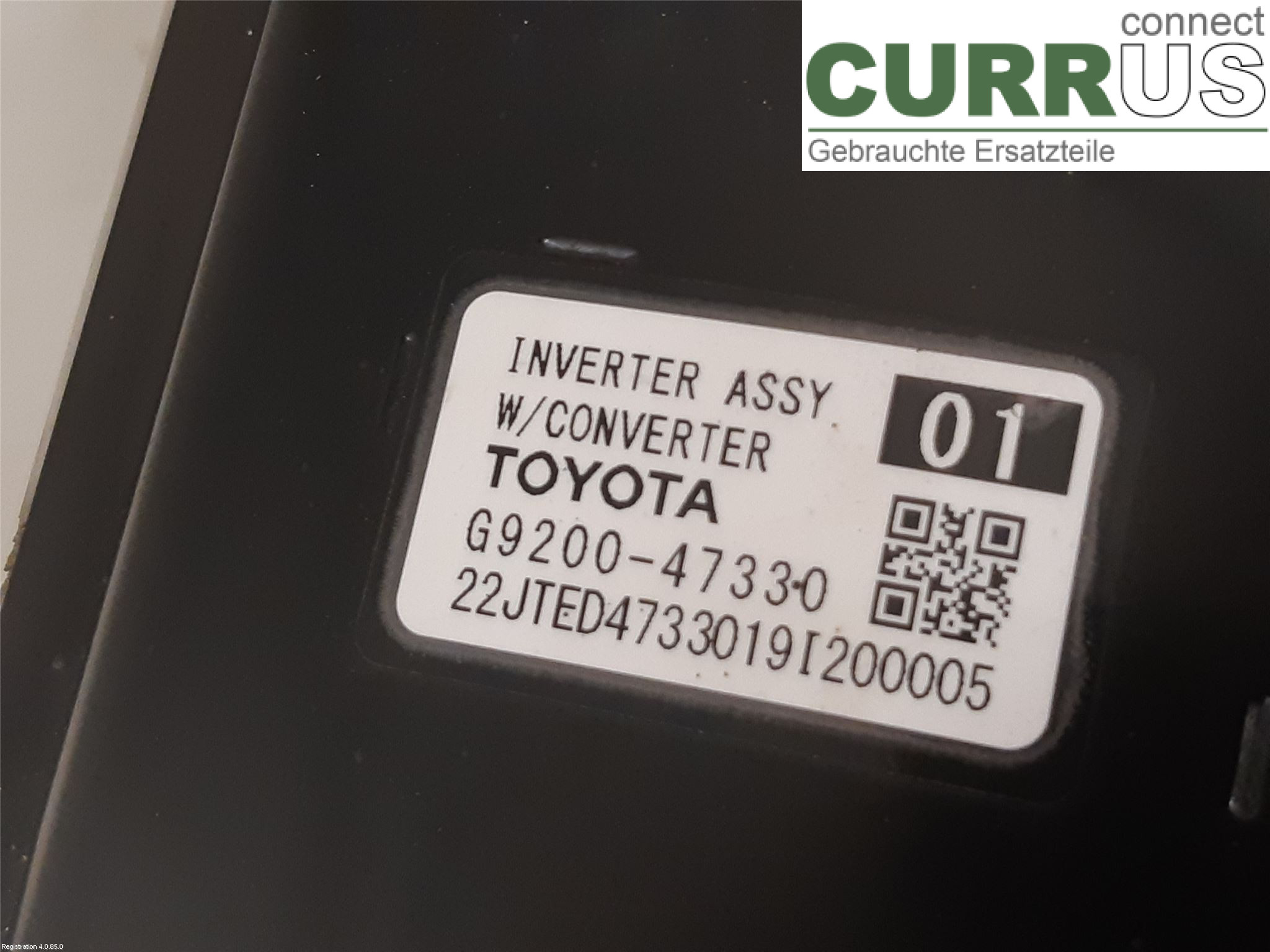 TOYOTA COROLLA 19- Converter / inverter - electric G9200-49135 2ZR-FXE