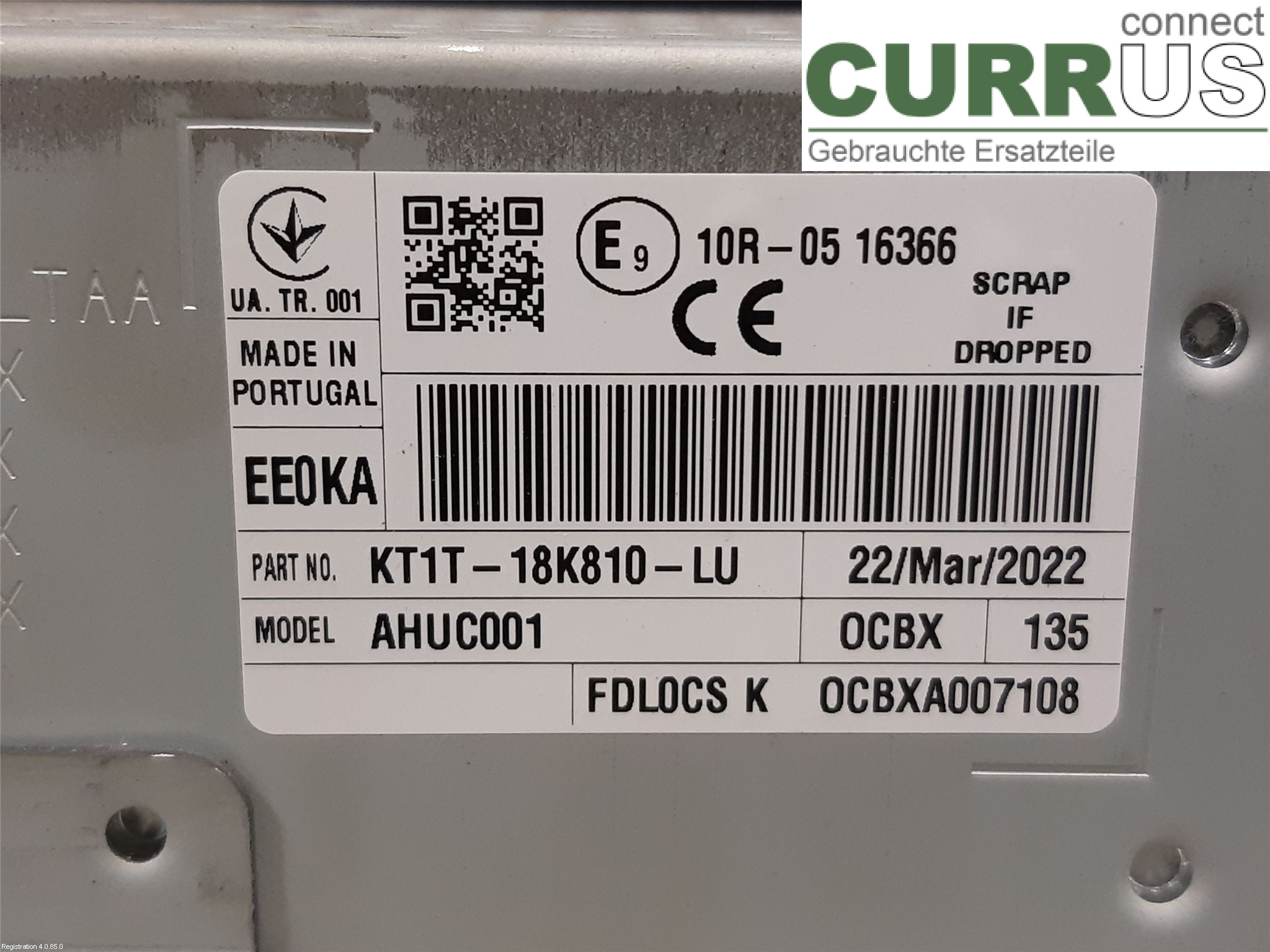 FORD TRAN./TOUR CUSTOM 13-24 Radio CD / Multimedia panel 2695707 ZTGA
