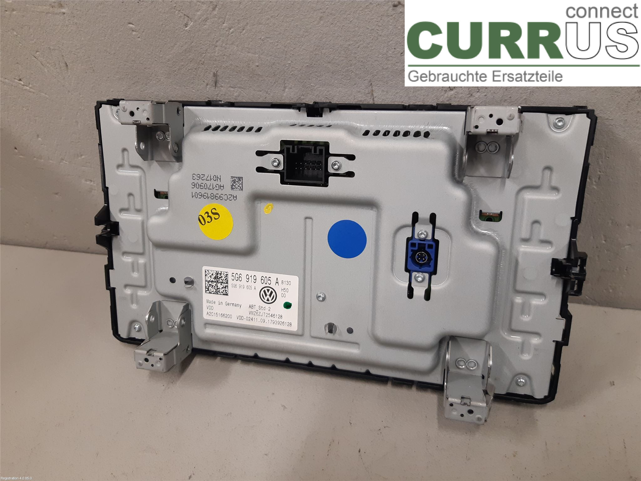 VW PASSAT  15-19 Radio CD / Multimedia panel 5NN 919 605 A DFCA