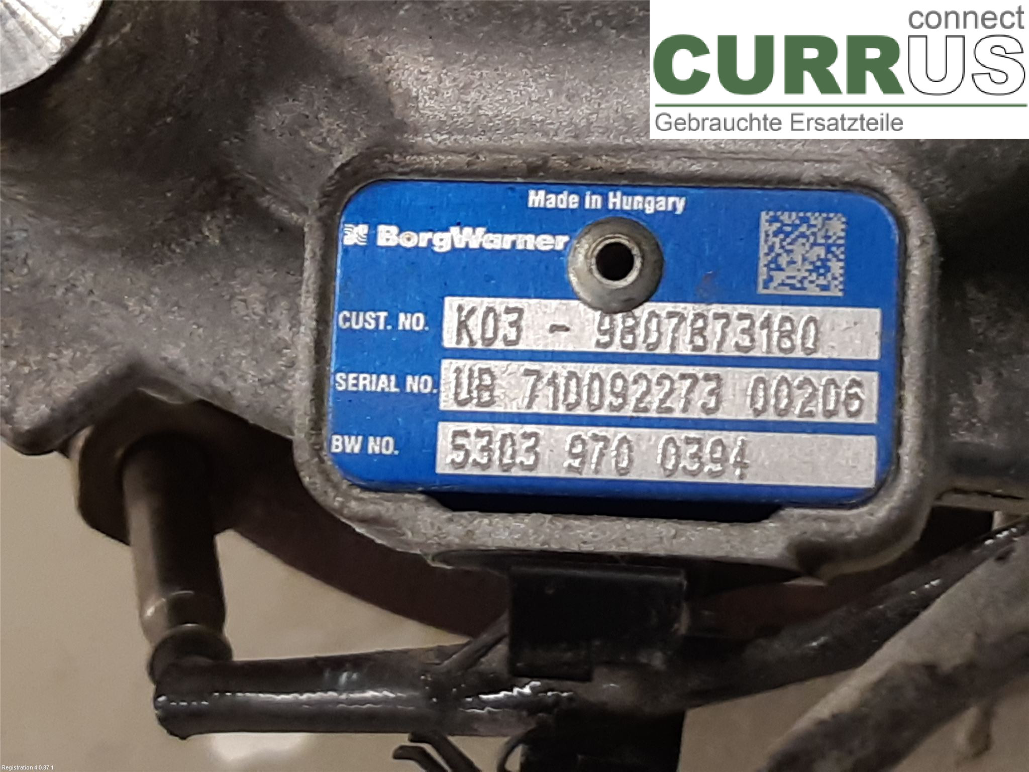 PEUGEOT 3008  17-24 Turbocompresseur 98 405 335 80 EHZ