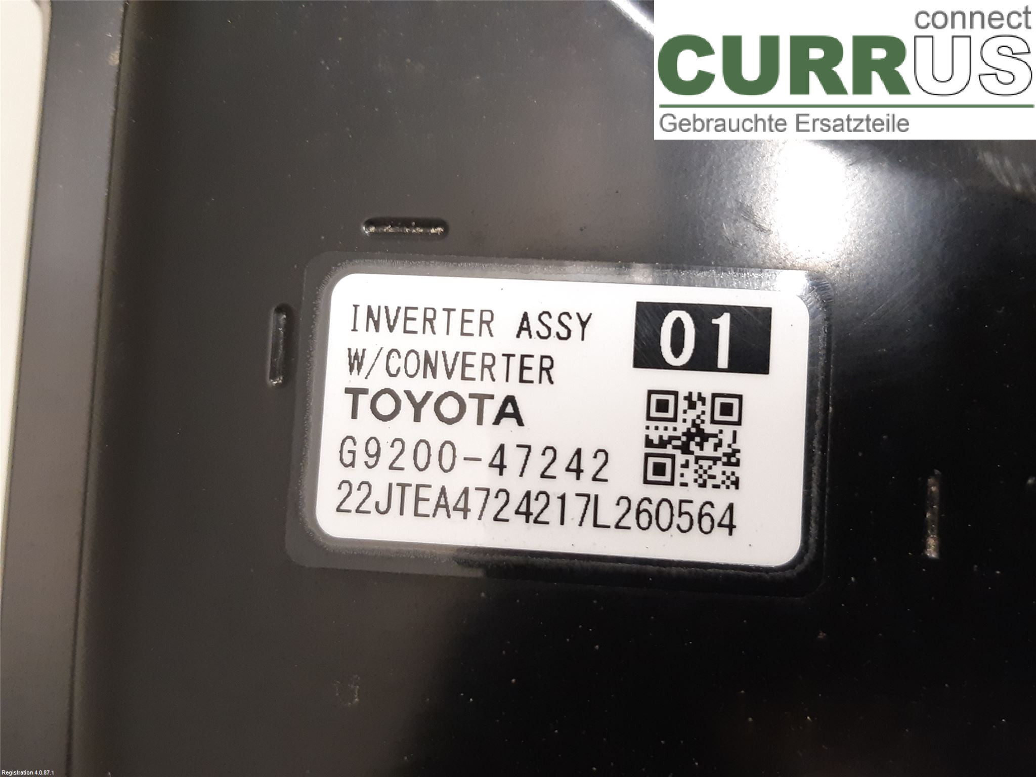 TOYOTA C-HR 16-23 Converter / inverter - electric G9200-49116 2ZR-FXE