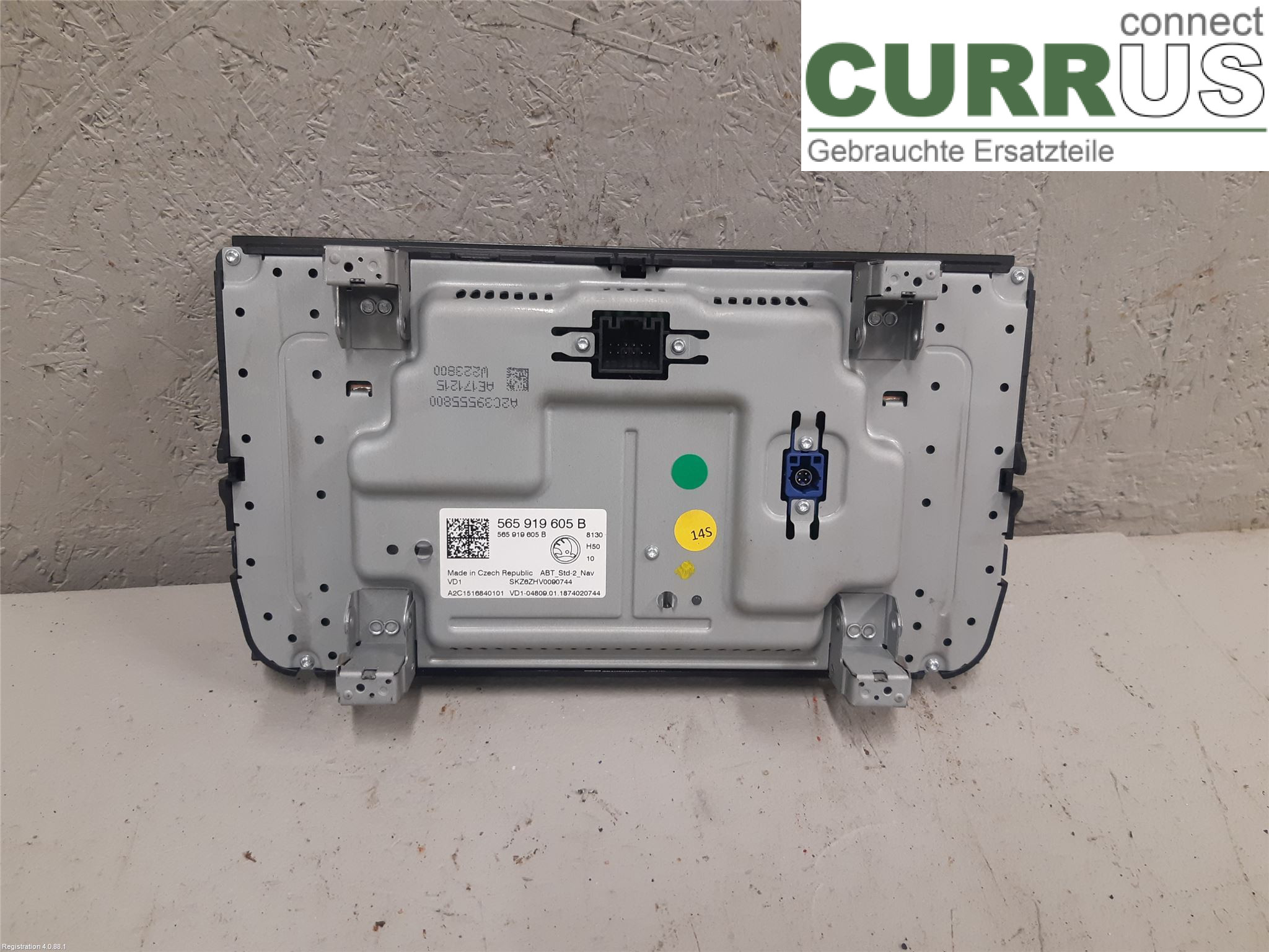 SKODA KODIAQ 17-24 Radio CD / Multimedia panel 565 919 605 B DFHA