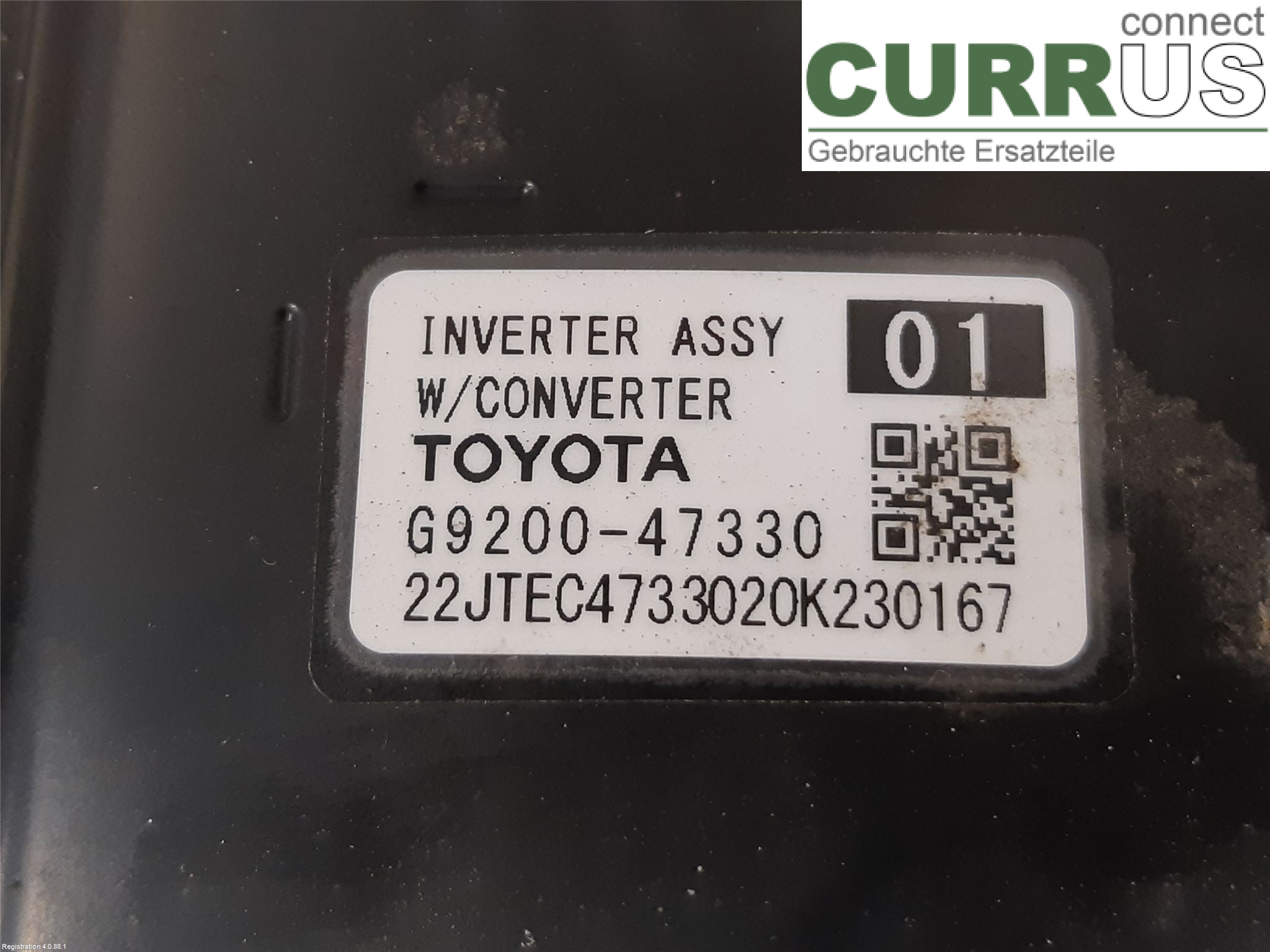 TOYOTA C-HR 16-23 Converter / inverter - electric G9200-49135 2ZR-FXE