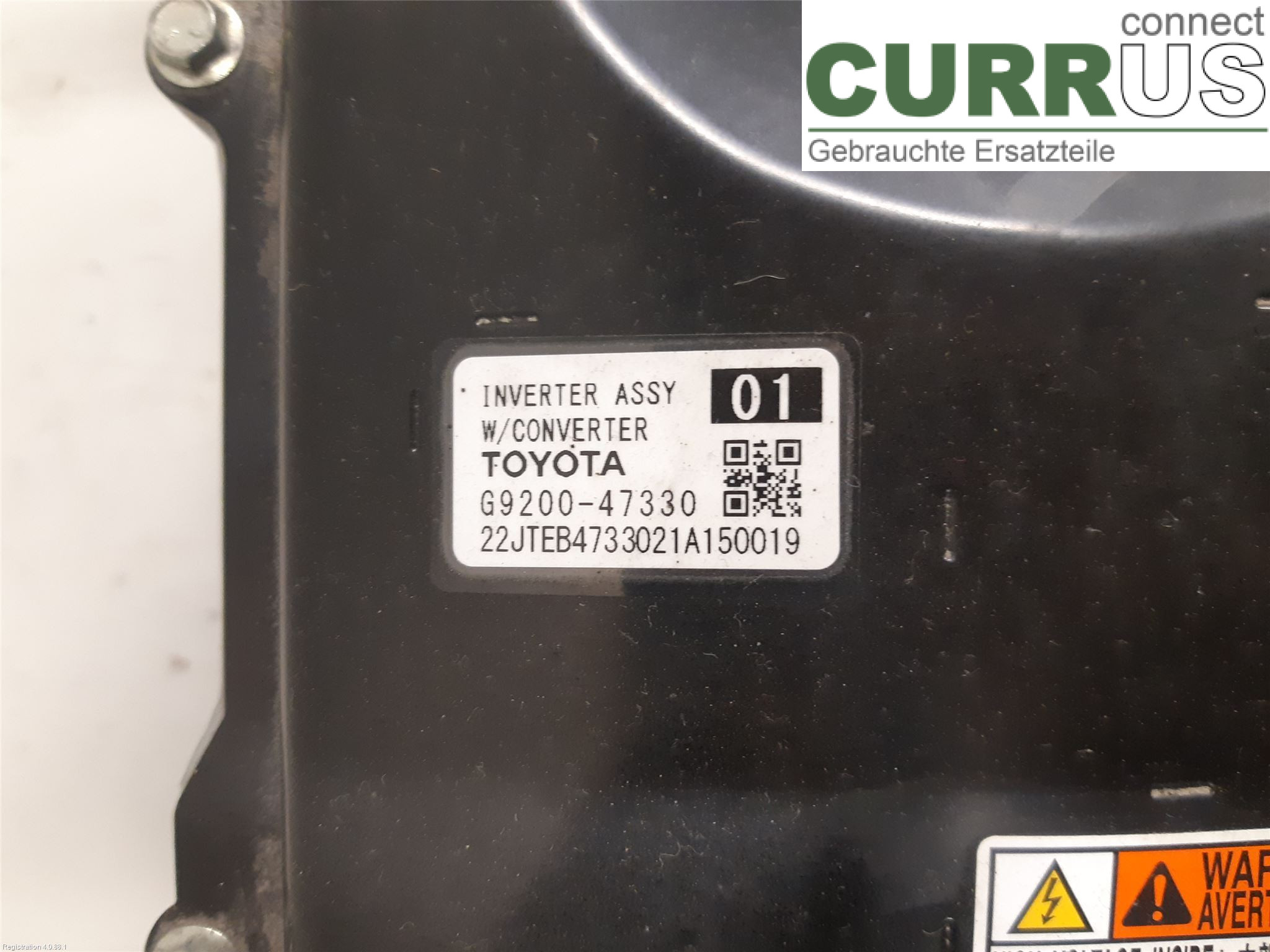 TOYOTA C-HR 16-23 Converter / inverter - electric G920049135 2ZR-FXE