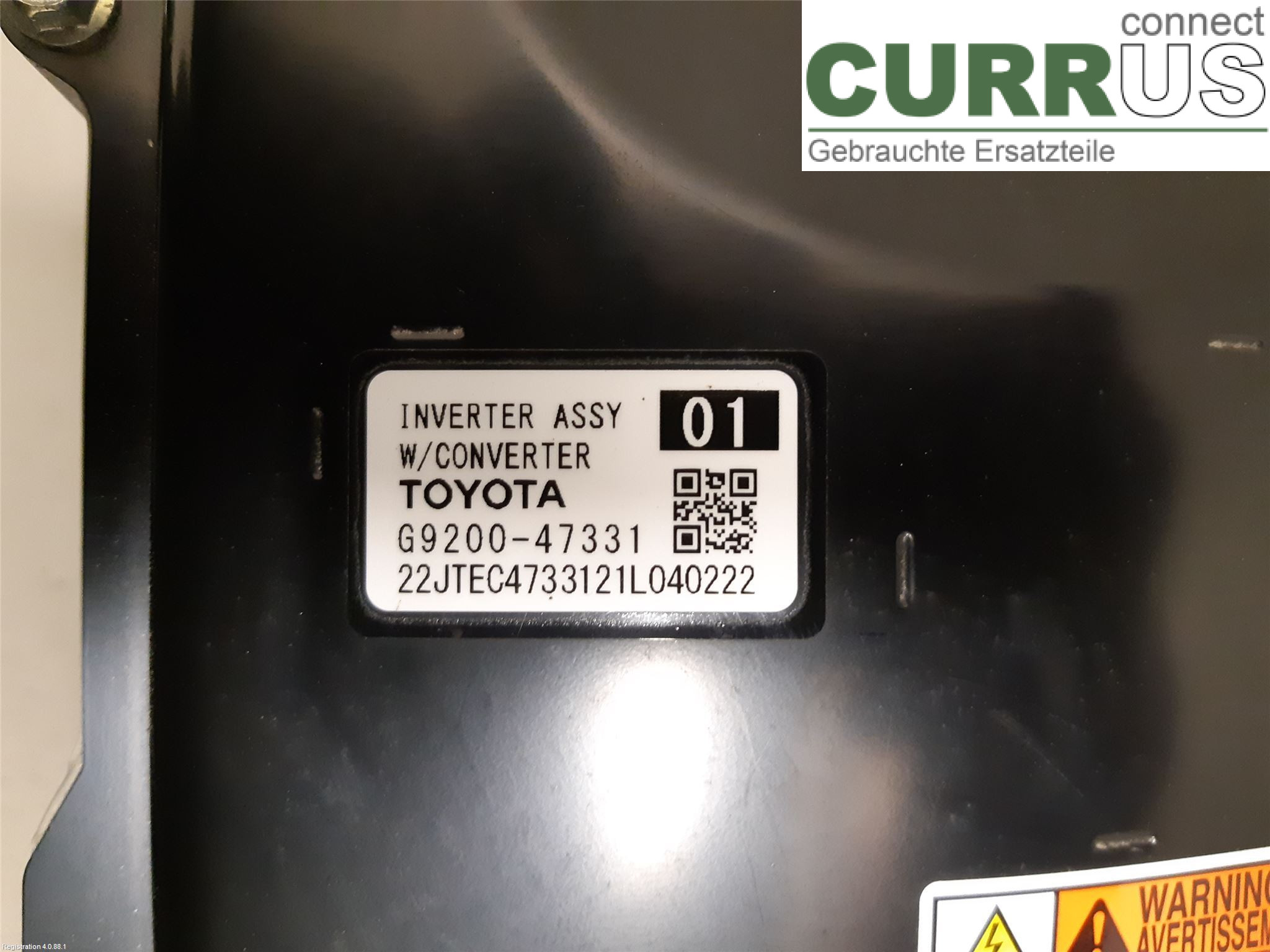 TOYOTA C-HR 16-23 Converter / inverter - electric G9200-49136 2ZR-FXE