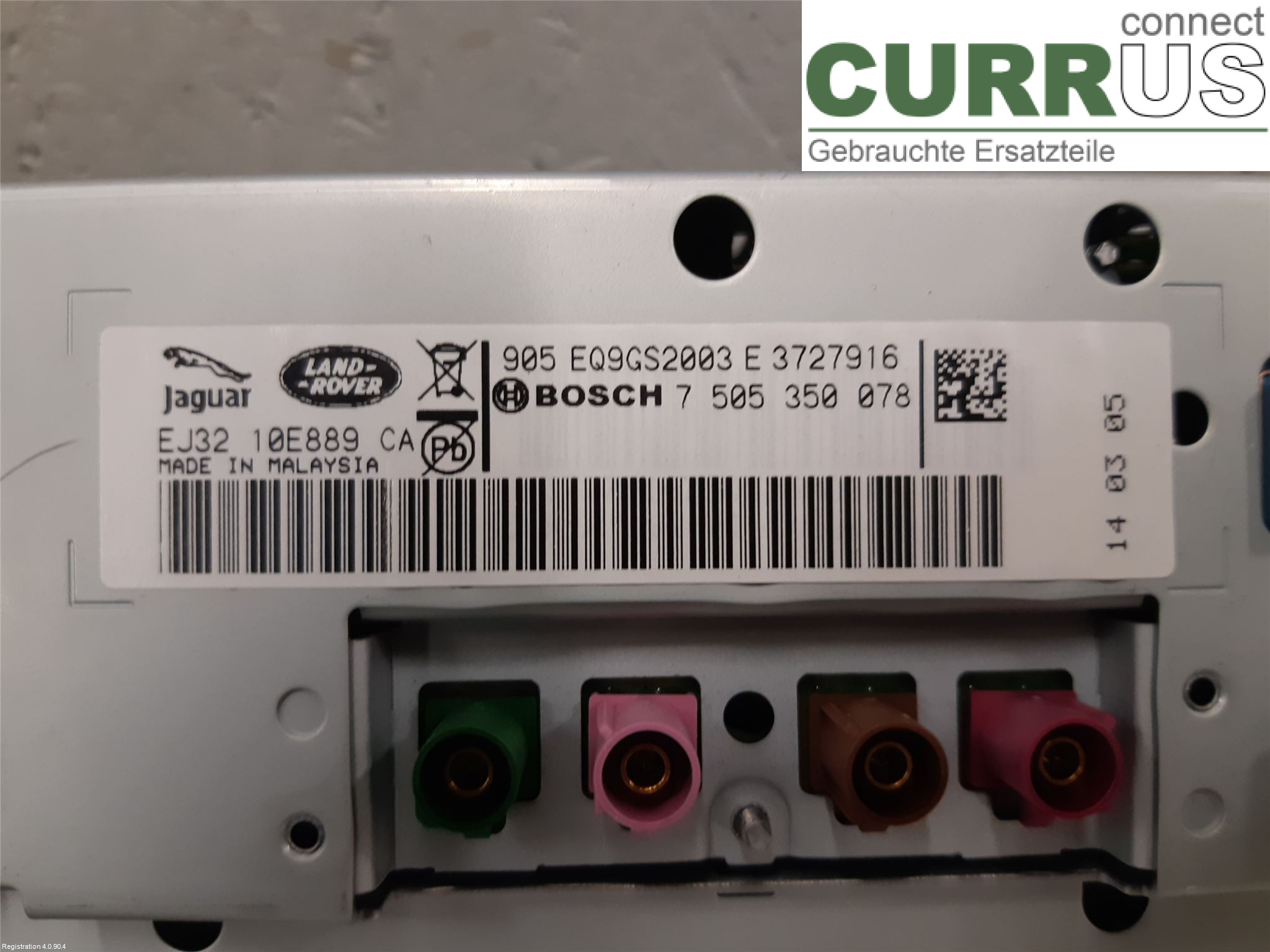 LAND ROVER EVOQUE  L538  11-18 Radio CD / Multimedia panel LR112230  224DT