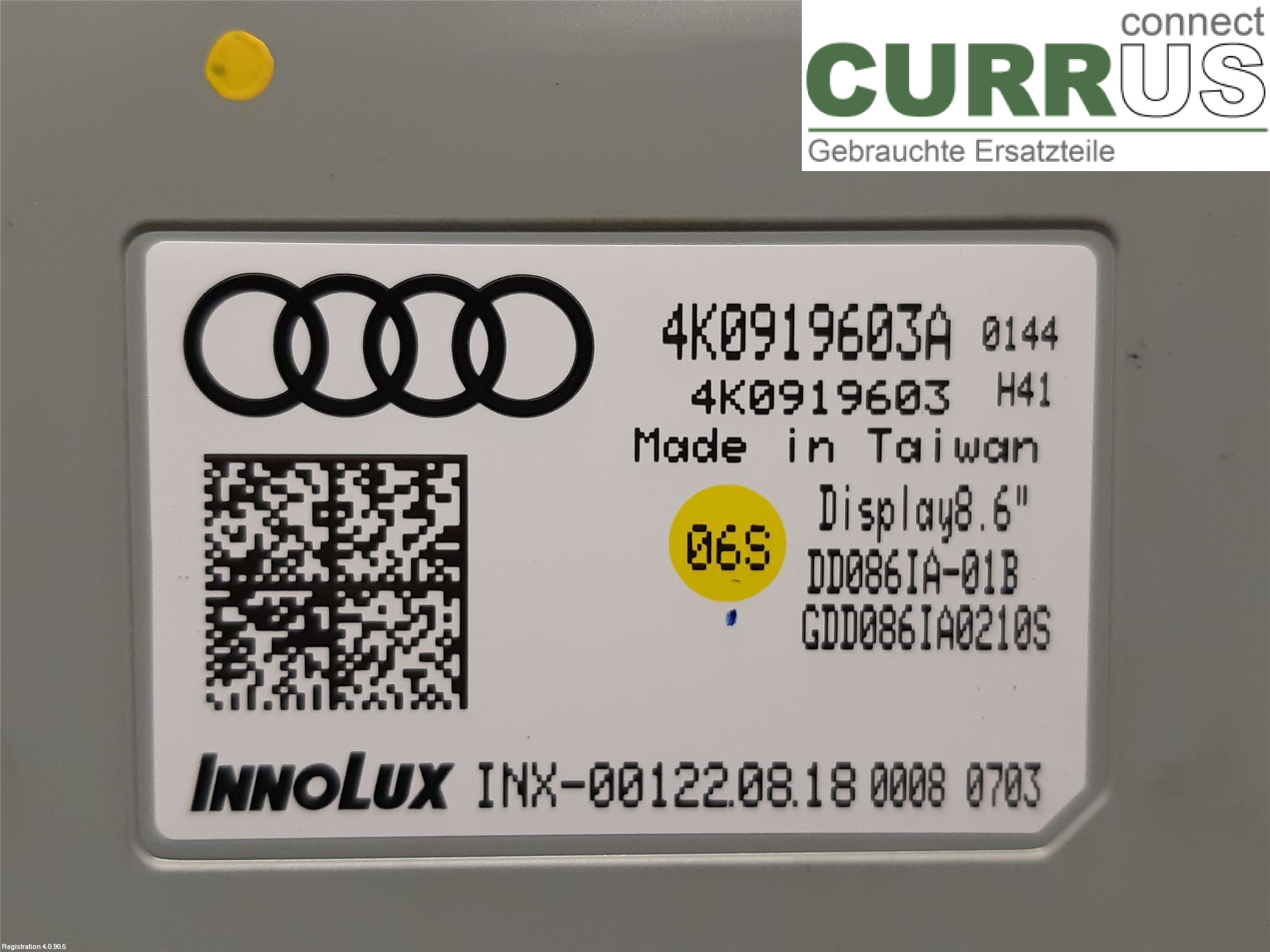 AUDI A6 F2/C8  19- car-part-types.display 4K0 919 603 B DFBA