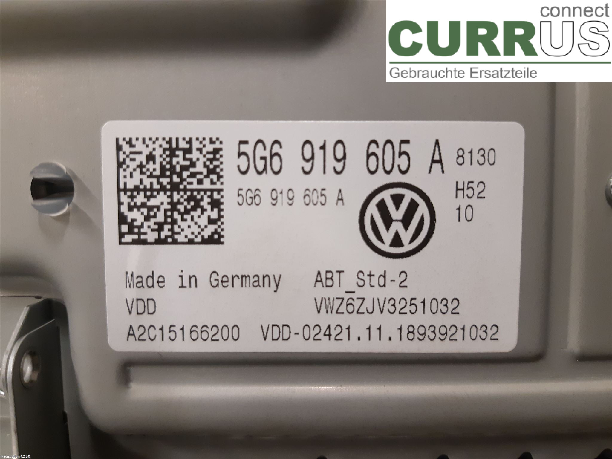 VW GOLF / E-GOLF VII   13-20 Radio CD / Multimedia panel 5NN 919 605 A DKRF