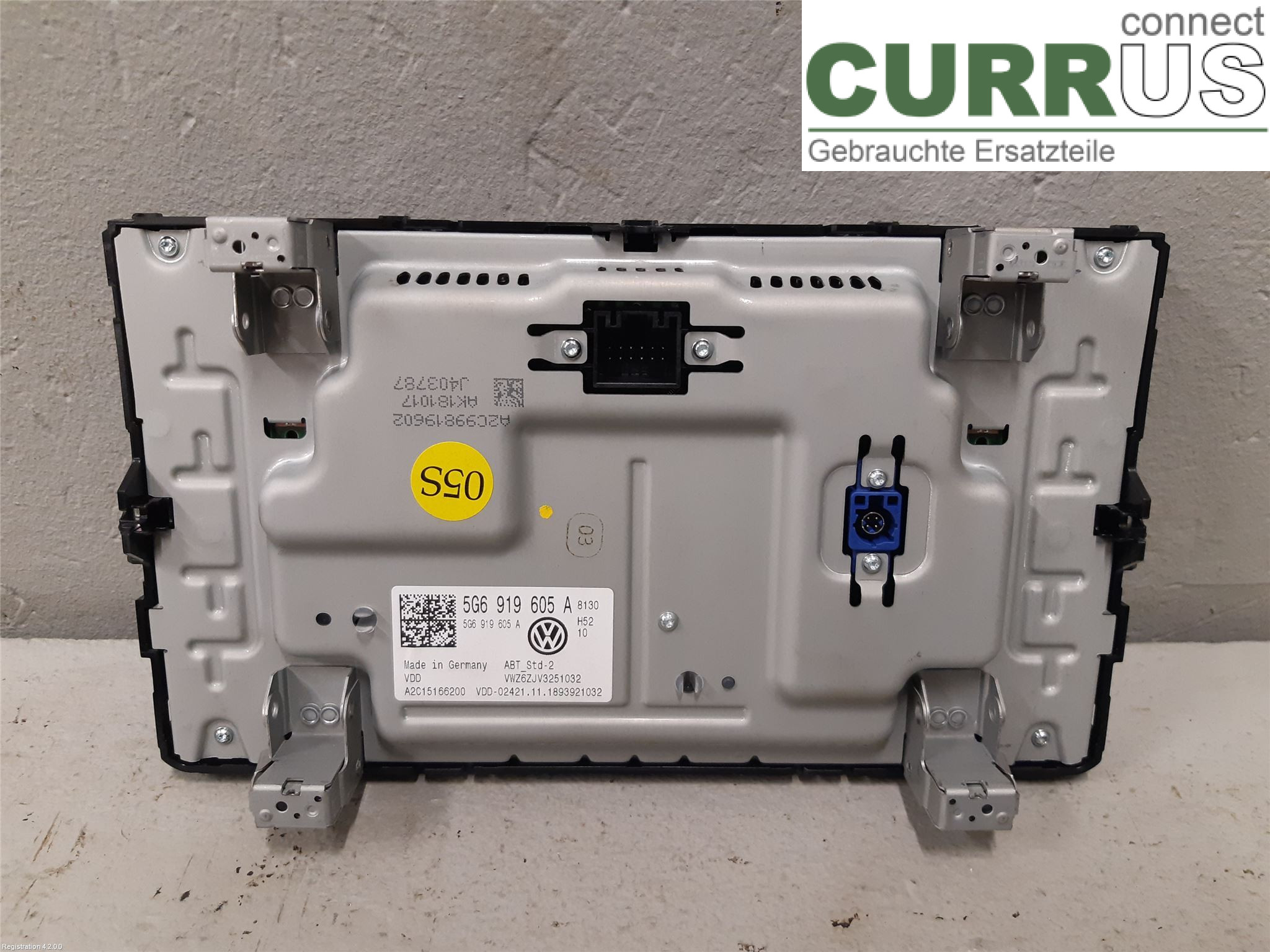 VW GOLF / E-GOLF VII   13-20 Radio CD / Multimedia panel 5NN 919 605 A DKRF