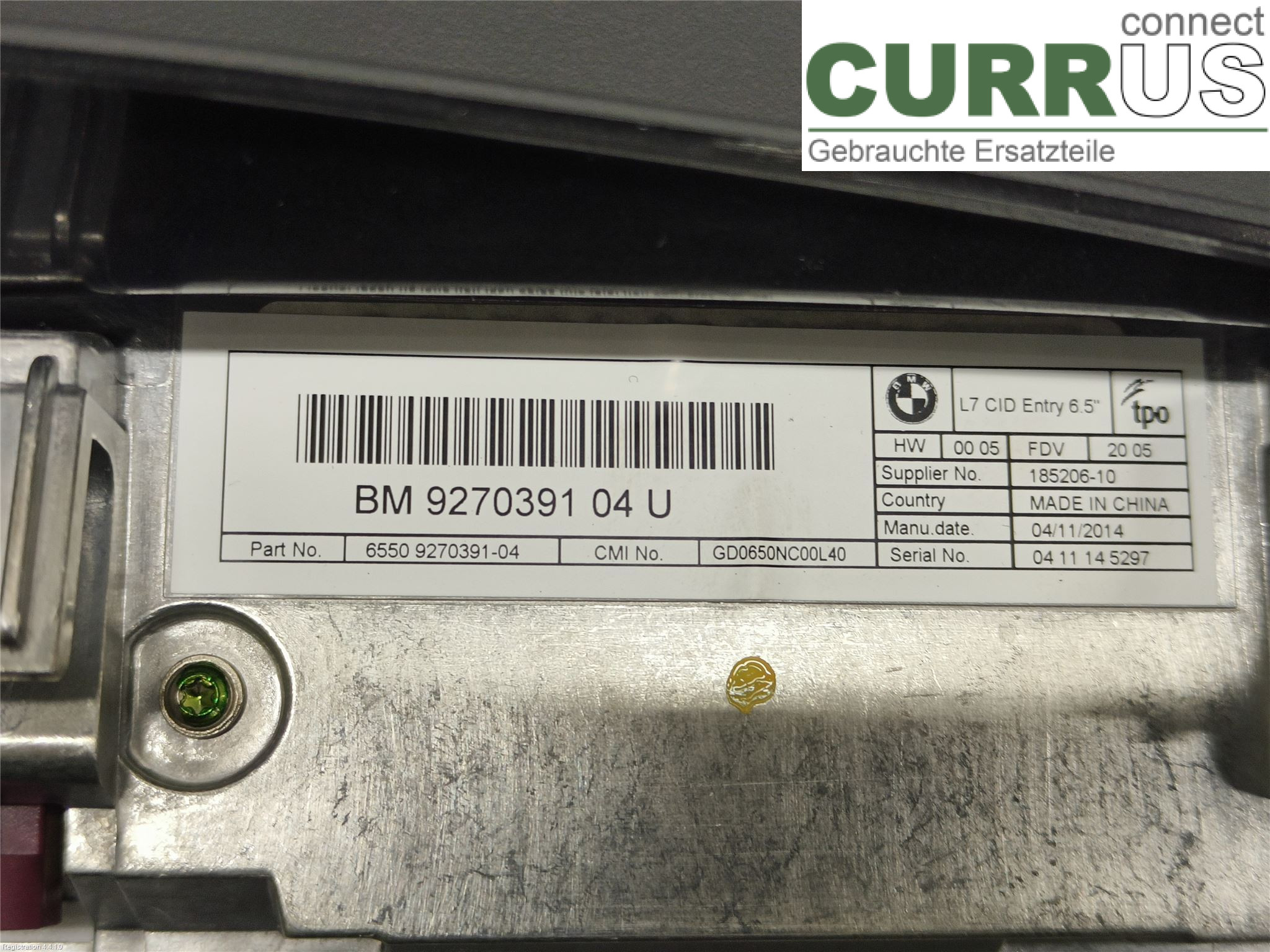 BMW 1 F20/F21   11-19 car-part-types.display 65 50 9 270 391 N13-B16A