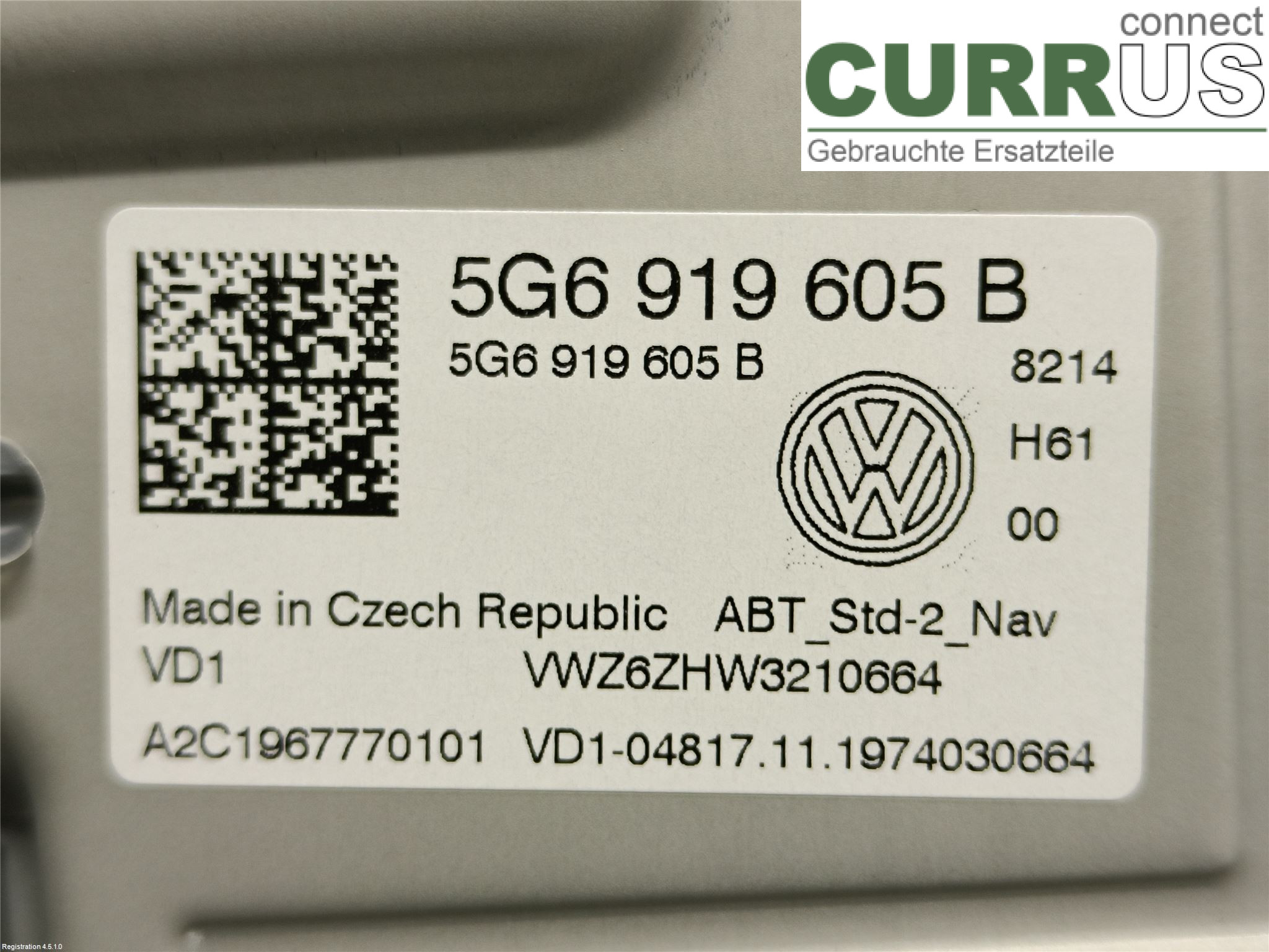 VW PASSAT  20-24 Radio CD /Multimediapanel 5NN 919 605 B DFHA