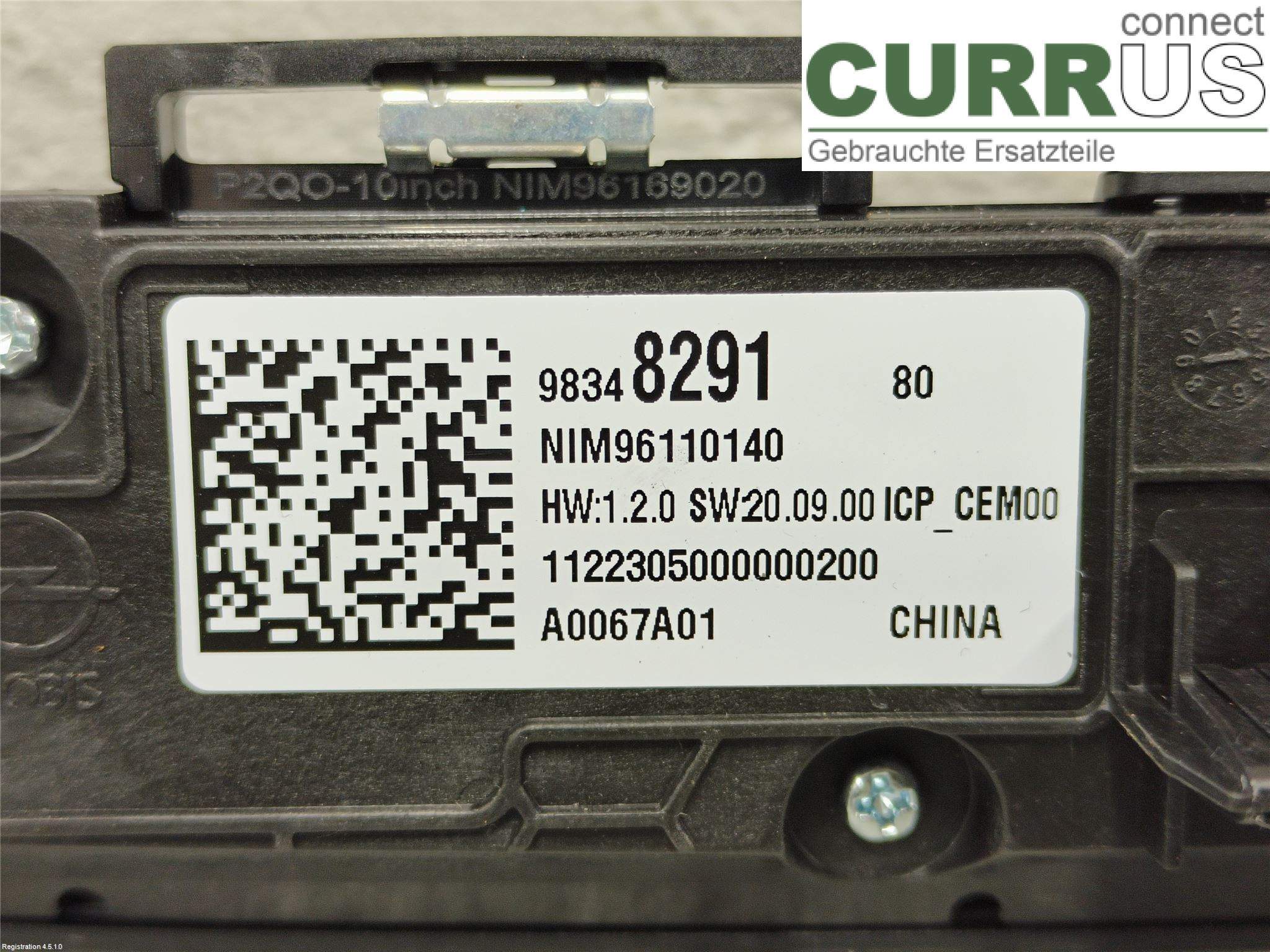 OPEL MOKKA  21- Radio CD / Multimedia panel  F12XHT