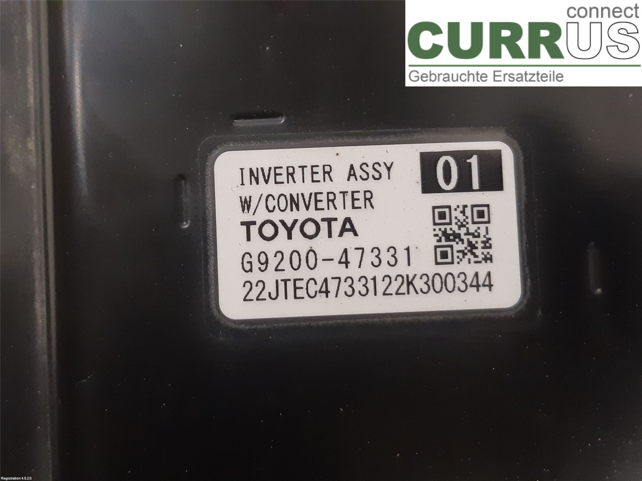 TOYOTA C-HR 16-23 Converter / inverter - electric G9200-49136 2ZR-FXE