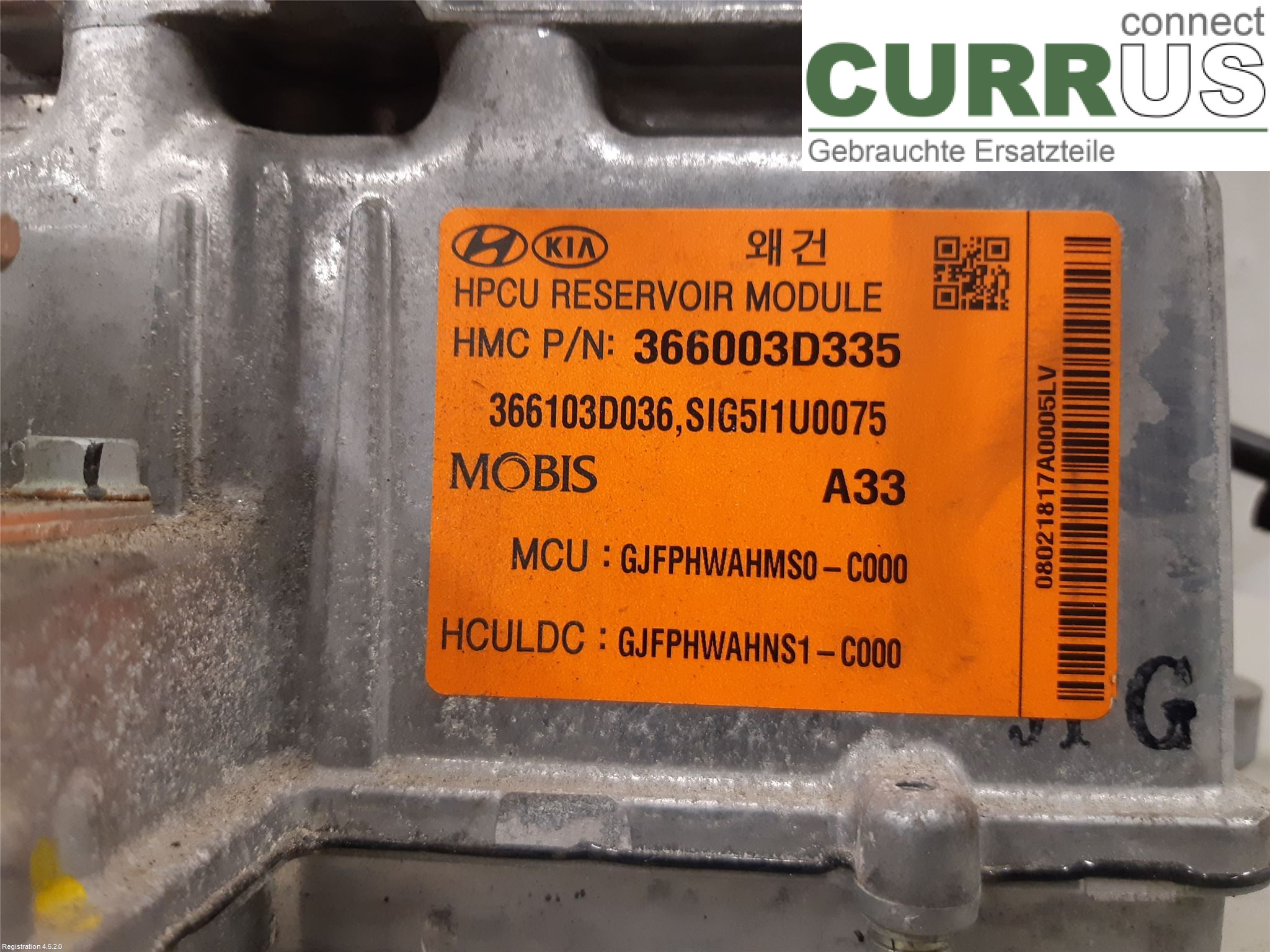 KIA OPTIMA  16-20 Omformer / inverter - elektrisk 36600 3D335 H04J