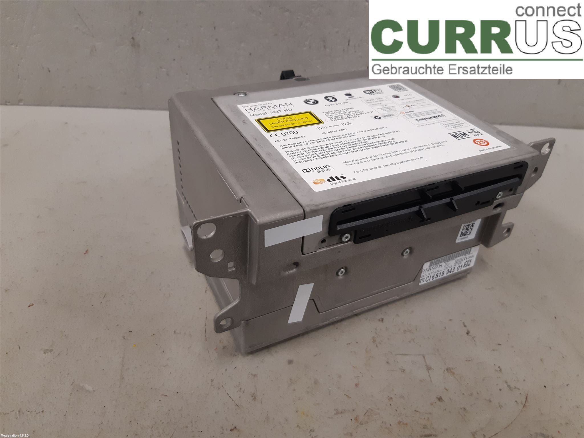 BMW X3 F25    10-17 Radio CD / Multimedia panel 65 12 6 826 783 B47-D20A