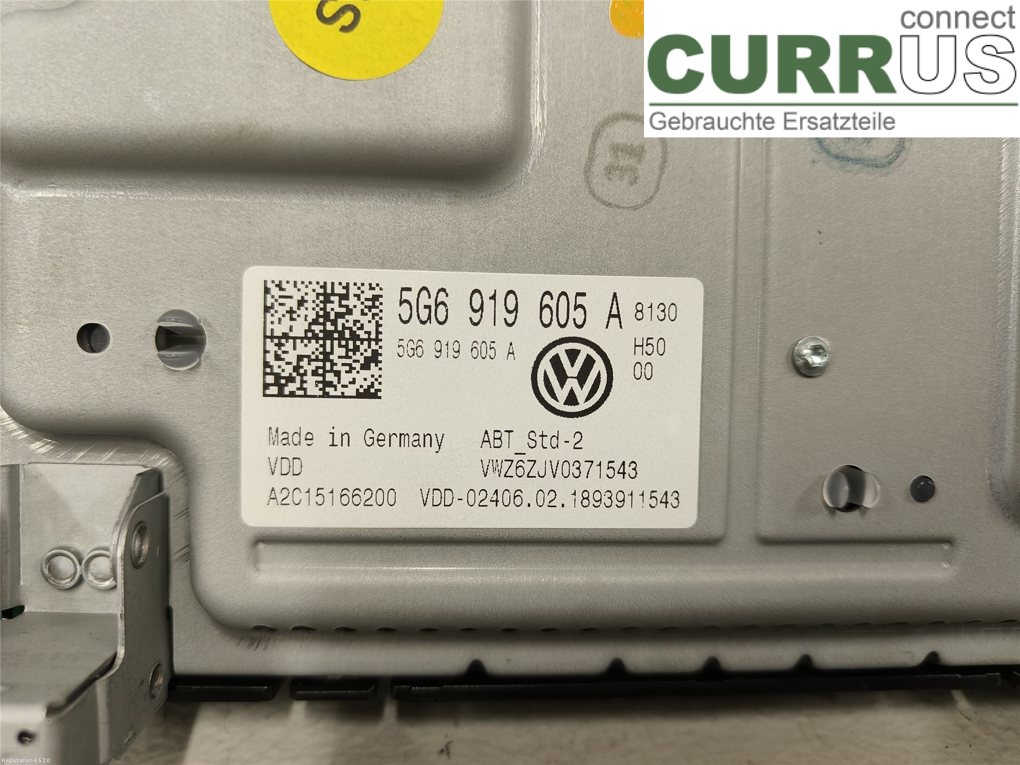 VW GOLF / E-GOLF VII   13-20 Radio CD / Multimedia panel 5NN 919 605 A CHZC