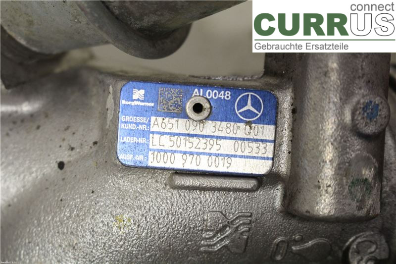 MB E-KLASS (W212) 09-16 Turbo charger A6510904980 250CDI