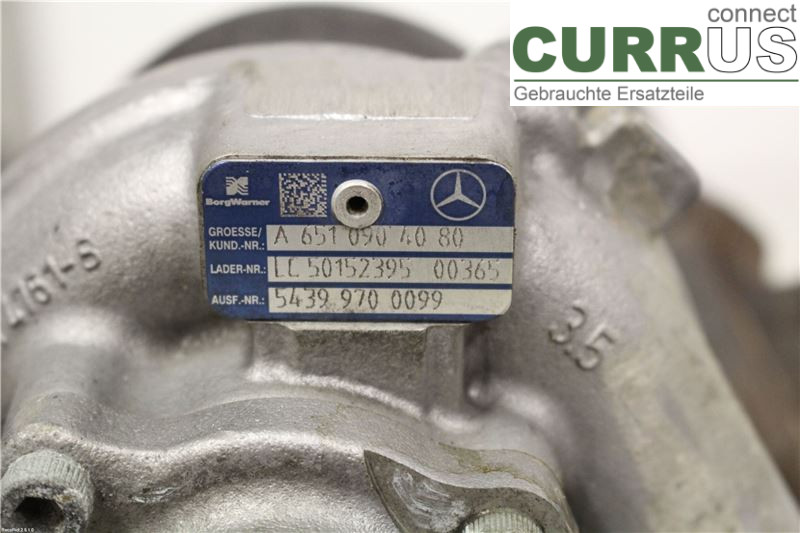 MB E-KLASS (W212) 09-16 Turbo charger A6510904980 250CDI