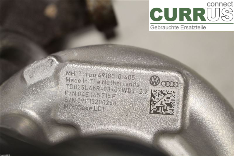 VW PASSAT  15-19 Turbo charger 04E145722GX 1.4 TSI