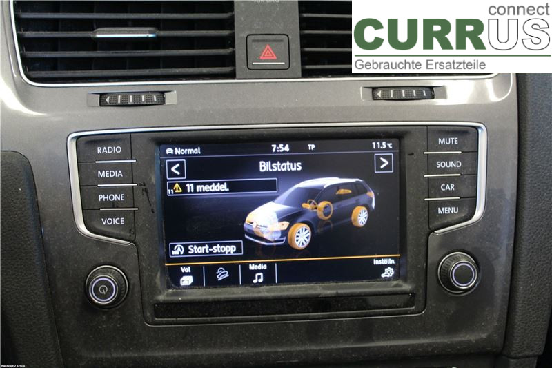 VW GOLF / E-GOLF VII 13-20 Radio CD / Multimedia panel 3G0919605B 1,8 TSI