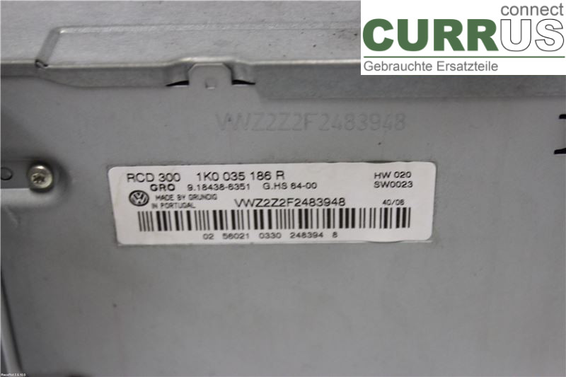 VW PASSAT      05-10 Radio CD / Multimedia panel  2,0 TDI